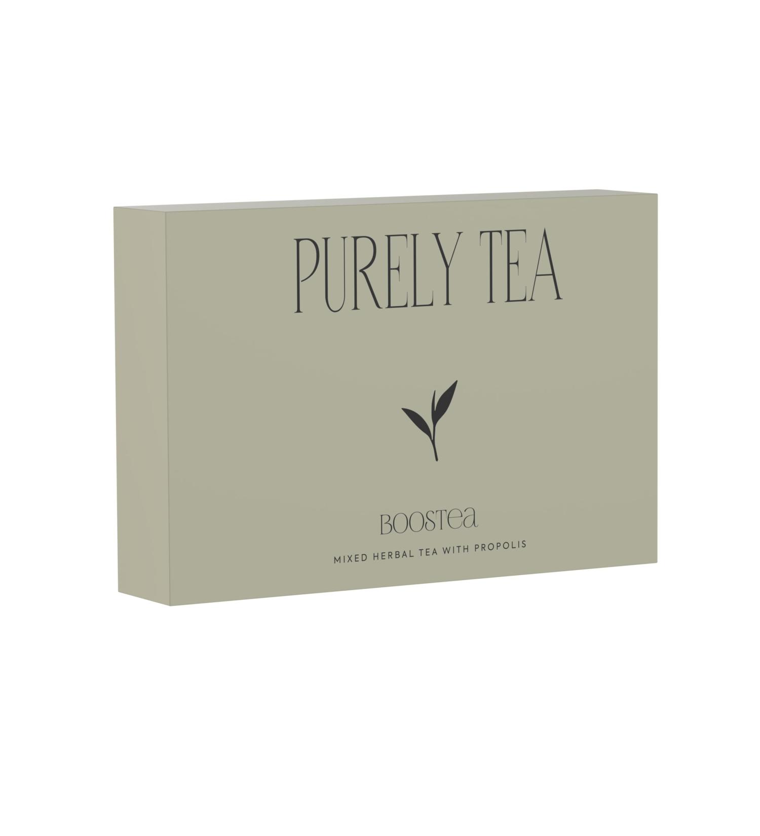 Purely tea herbal tea Boostea energy tea energy energy tea boost concentration gingseng concentration propolis - Buy Online on GoSupps.com