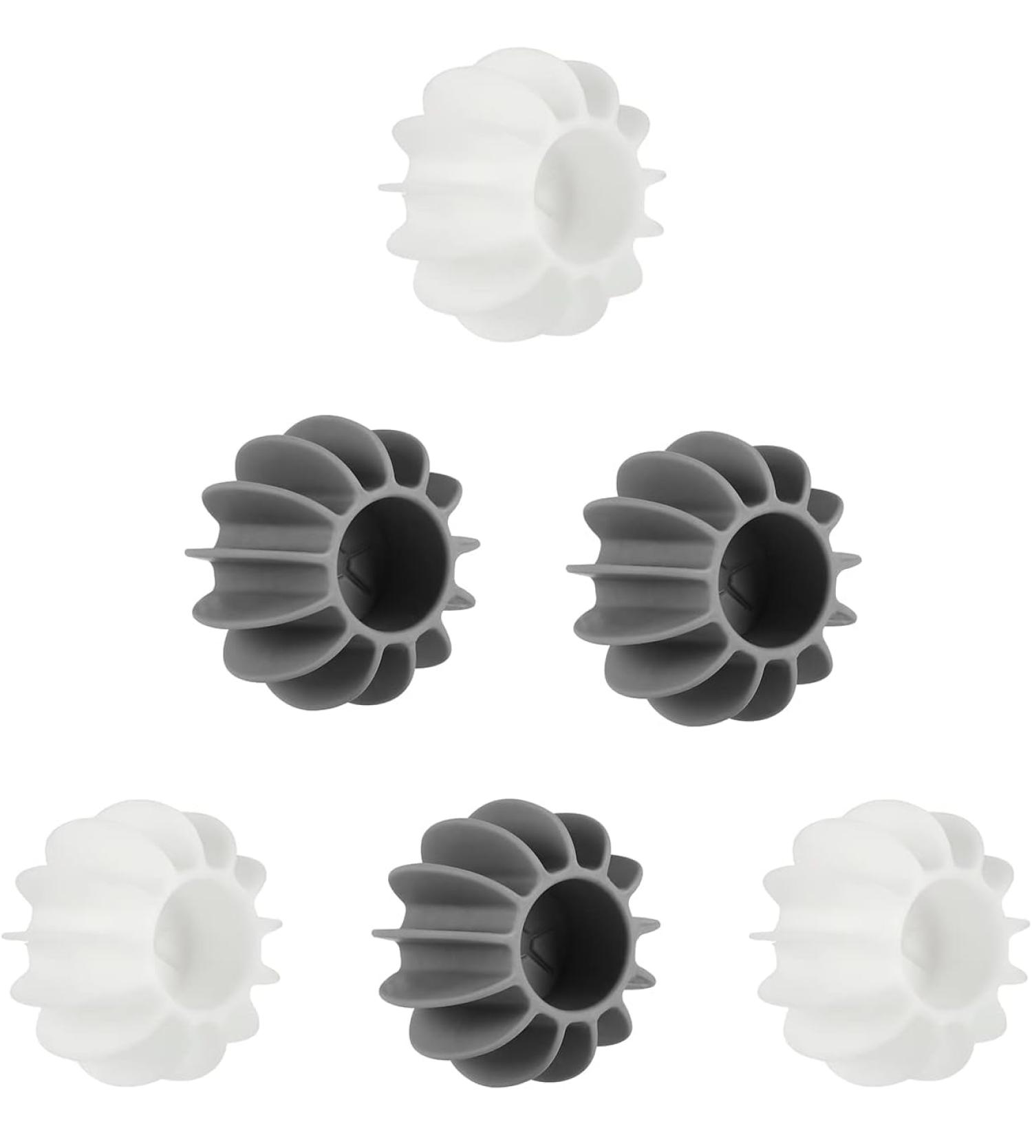 HASYA 6-Piece Ecological Drying Ball Anti Wrapping Laundry Ball Reusable Washing Machine Cleaning Silicone Soft Laundry Ball - Buy Online on GoSupps.com