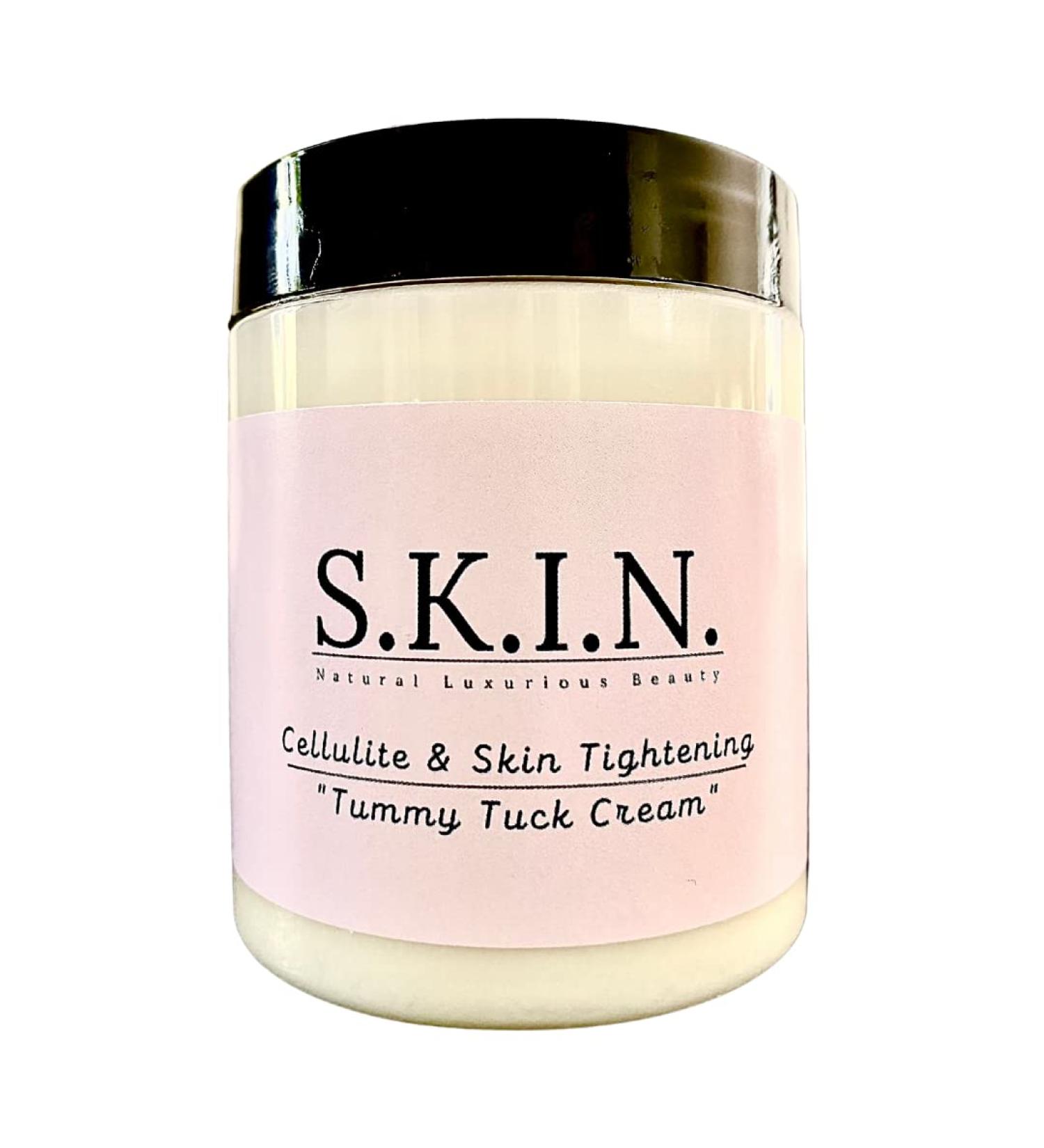 Natural Cellulite & Tightening Tummy Tuck Cream | 100% Chemical-Free Handmade | Smooth Bright Skin | S.K.I.N. by Ezgi - 8oz - Buy Online on GoSupps.com