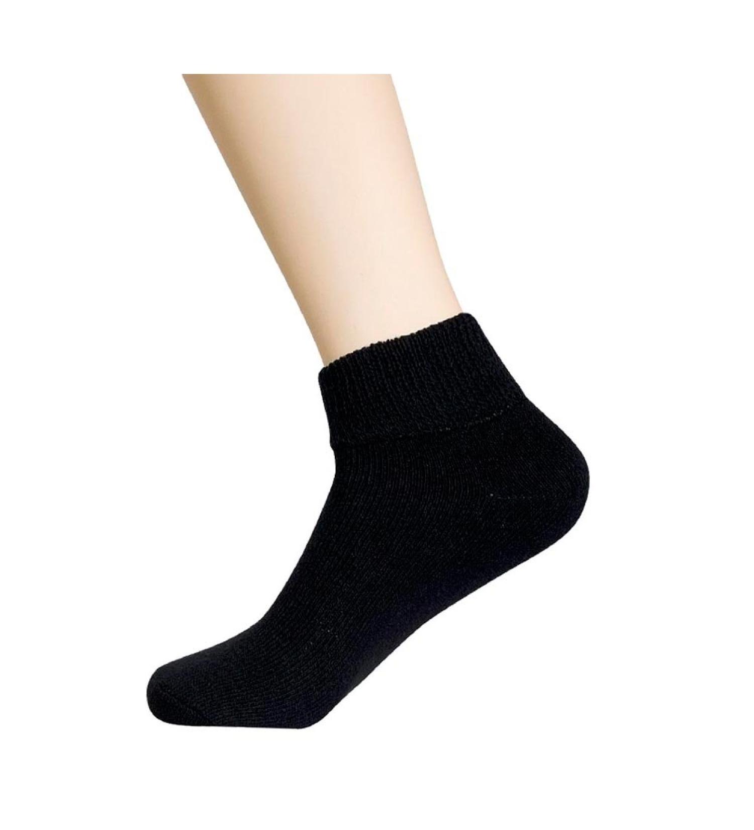 Diabetic Ankle Circulatory Socks for Men | Loose Fit Black | 3 Pack | Size 10-13 - Buy Online on GoSupps.com