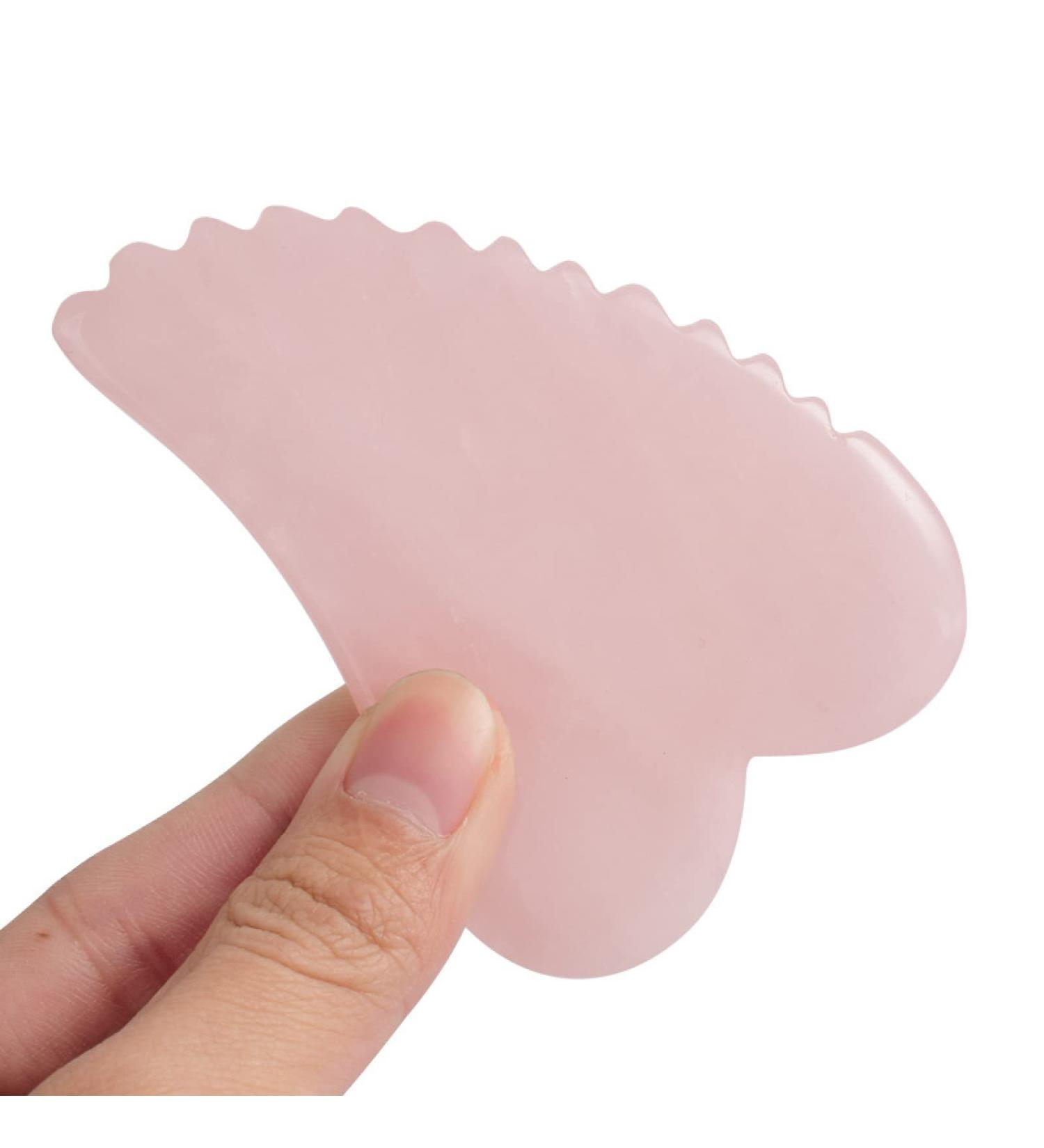 Powder Crystal Jade Scraping Board Facial Beauty Tool Powder Crystal Big V With Thorns - Buy Online on GoSupps.com