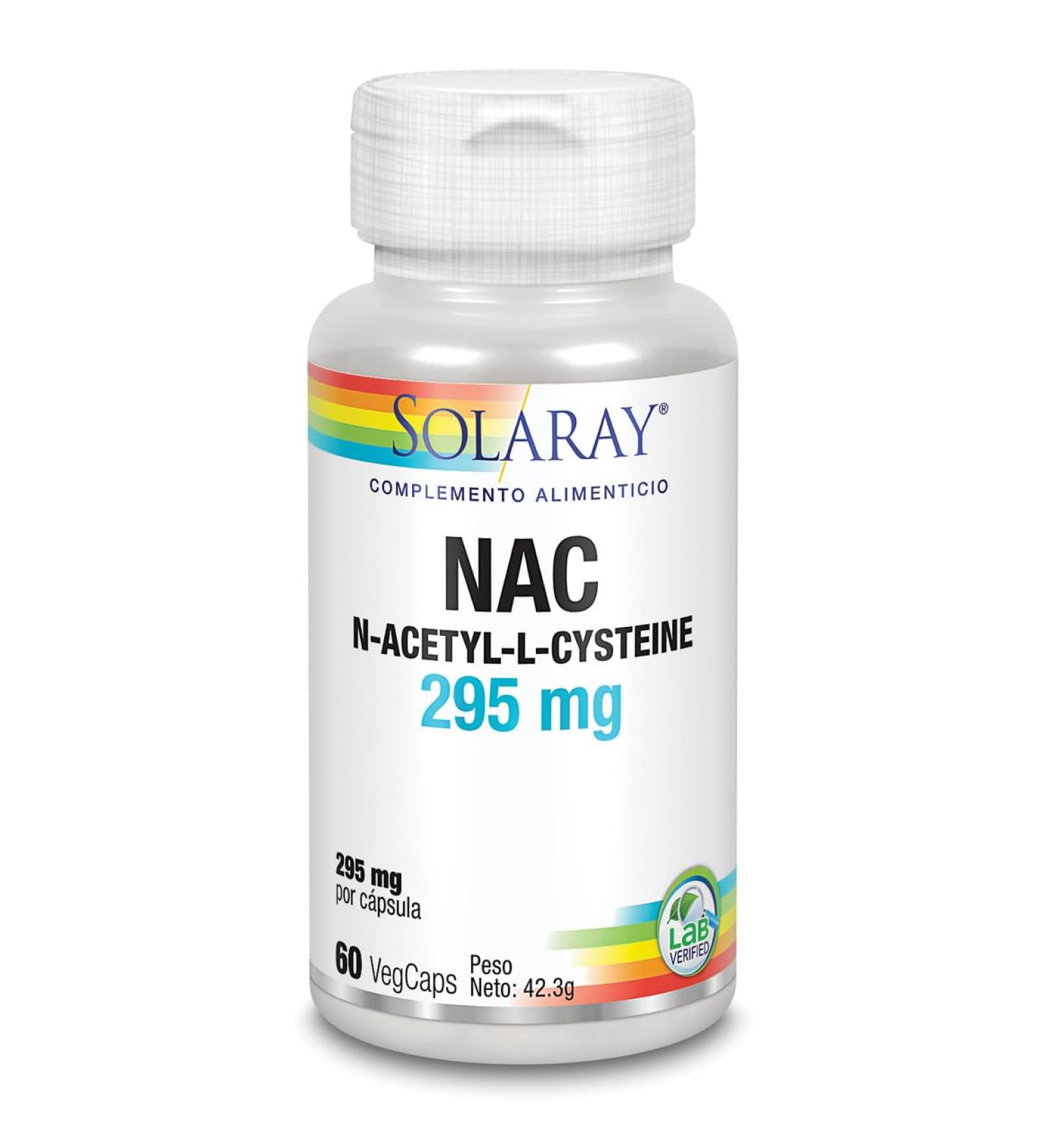 SOLARAY Solaray NAC 295mg | 60 VegCaps