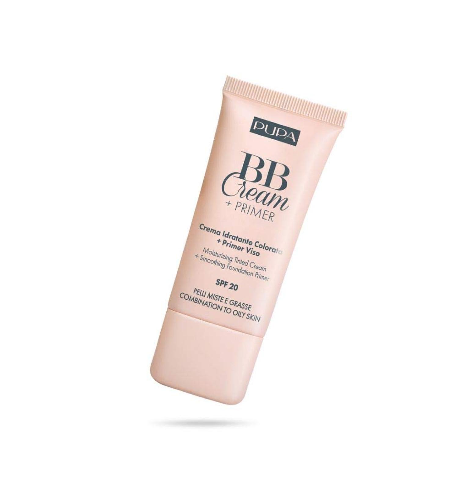 Pupa BB Cream + Primer Combination and Oily Skin - Sand - 30 g