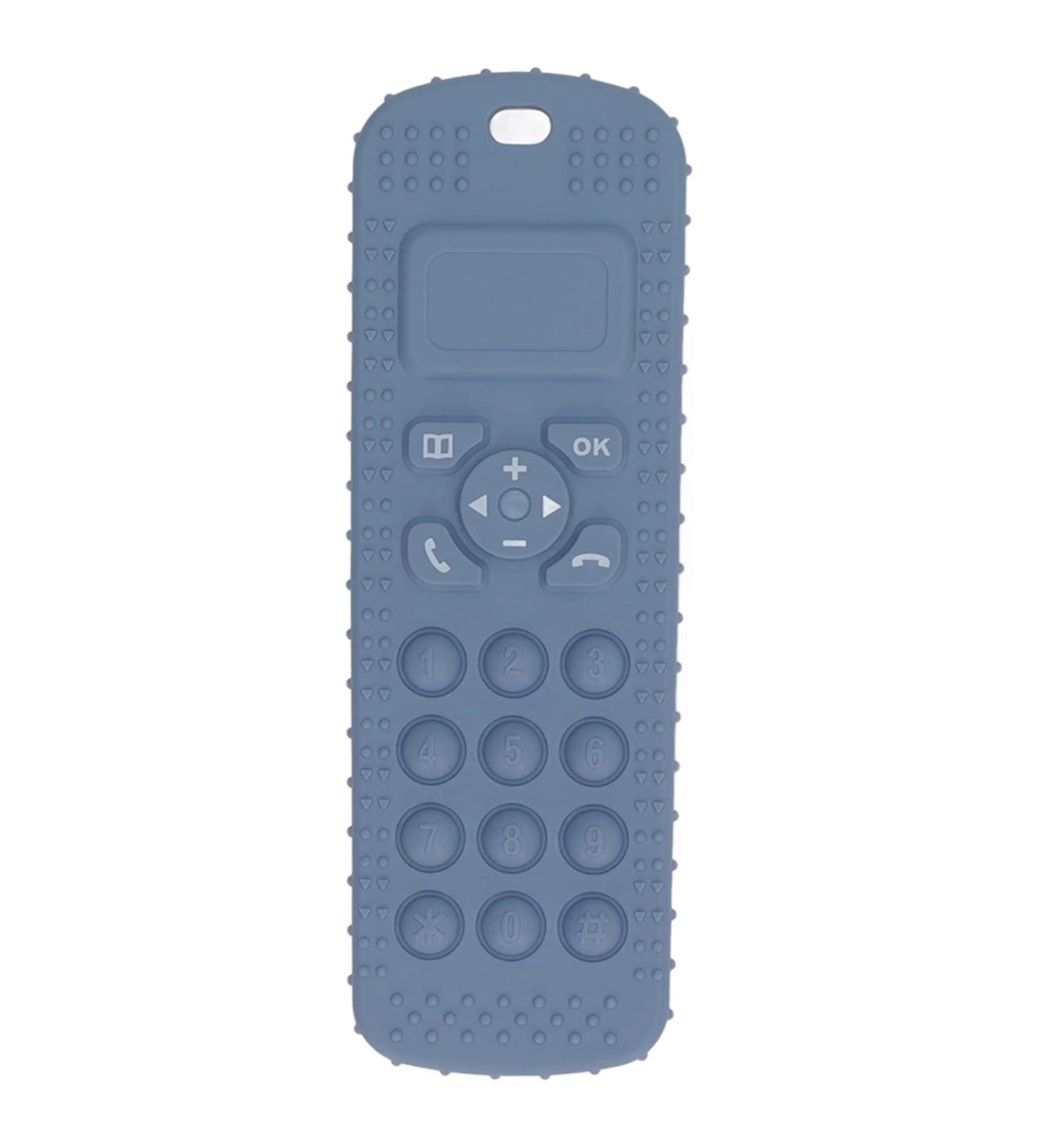 Soft Remote Control Shaped Teething Sensory Toy for Gum Relief - Dark Blue - Buy Online on GoSupps.com