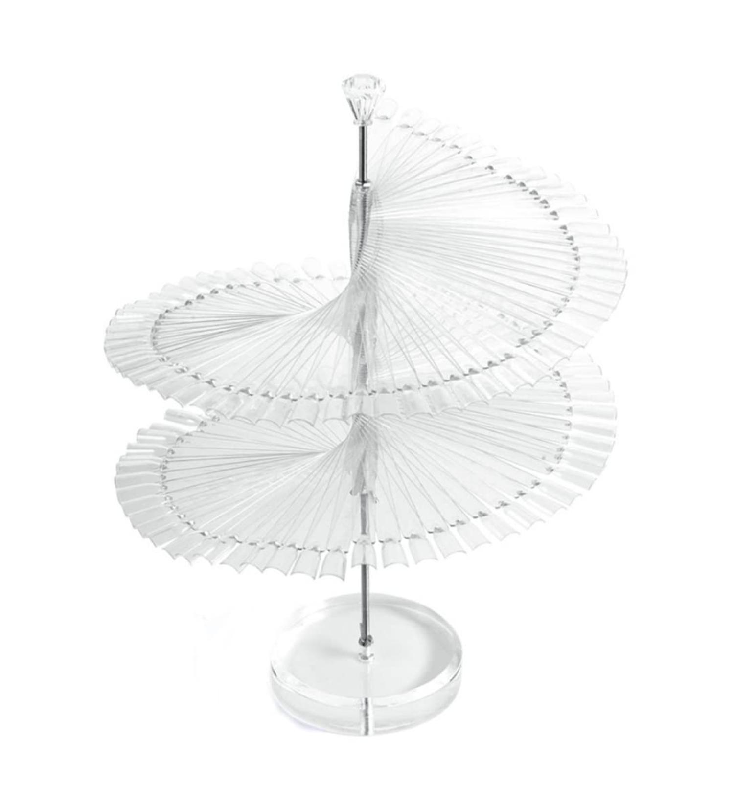 Nail Display Stand Spiral False Nail Display Nail Tips Practice Stand Rack Salon Show Color Card Household Tool Clear - Buy Online on GoSupps.com