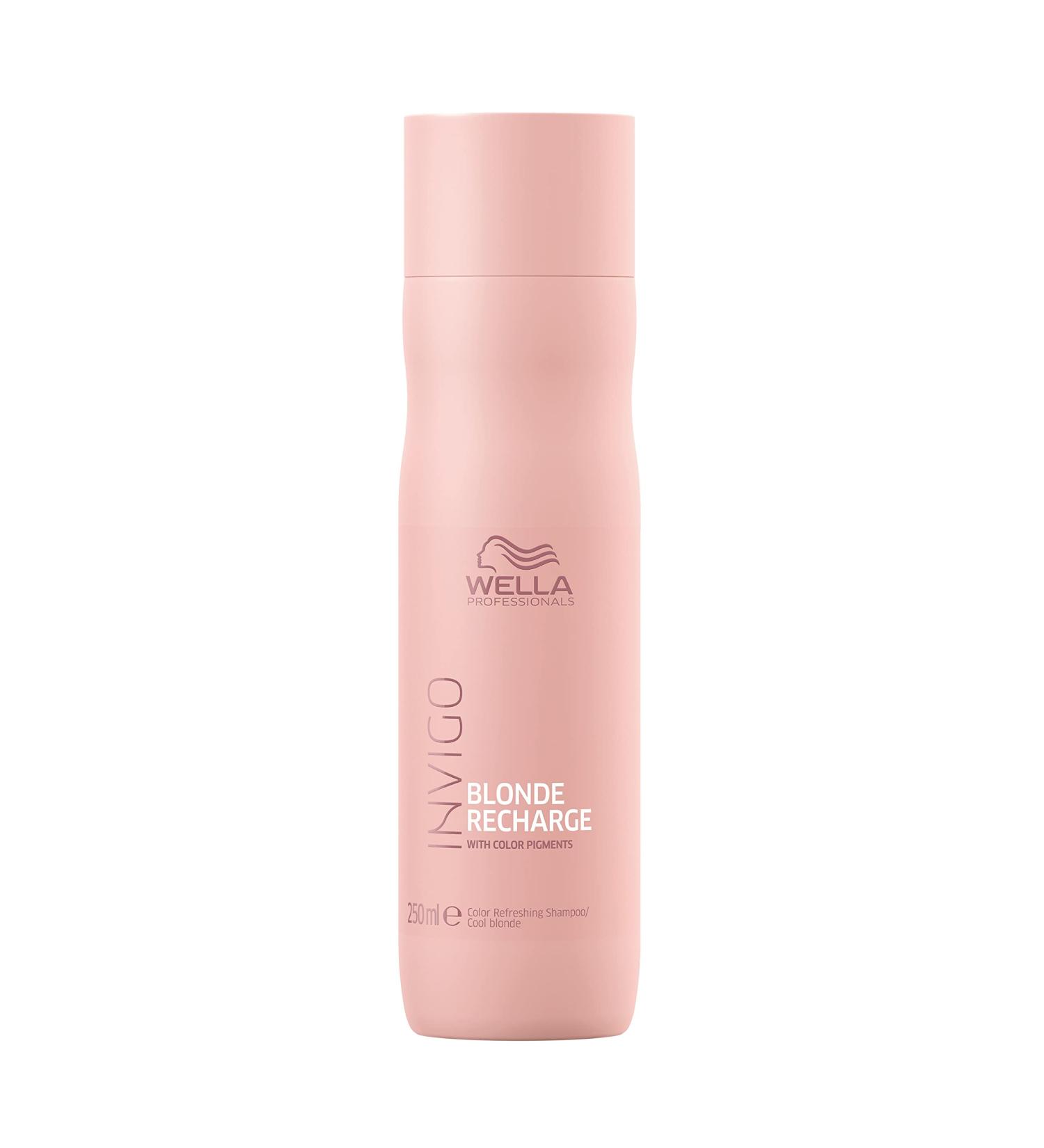 Wella Professionals Invigo Blonde Recharge Cool Blonde Shampoo - Maintain & Refresh Blonde Color, Rid Brassiness - 10.1oz - Buy Online on GoSupps.com