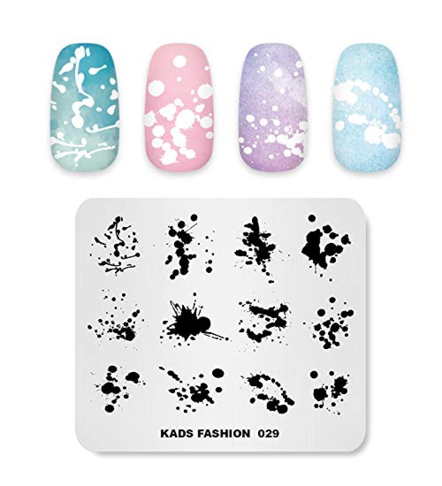 Alexnailart Nail Stamping Plate Nail Art Stamp Template DIY Image Template Manicure Stamping Plate Stencil Tools (FA029) - Buy Online on GoSupps.com
