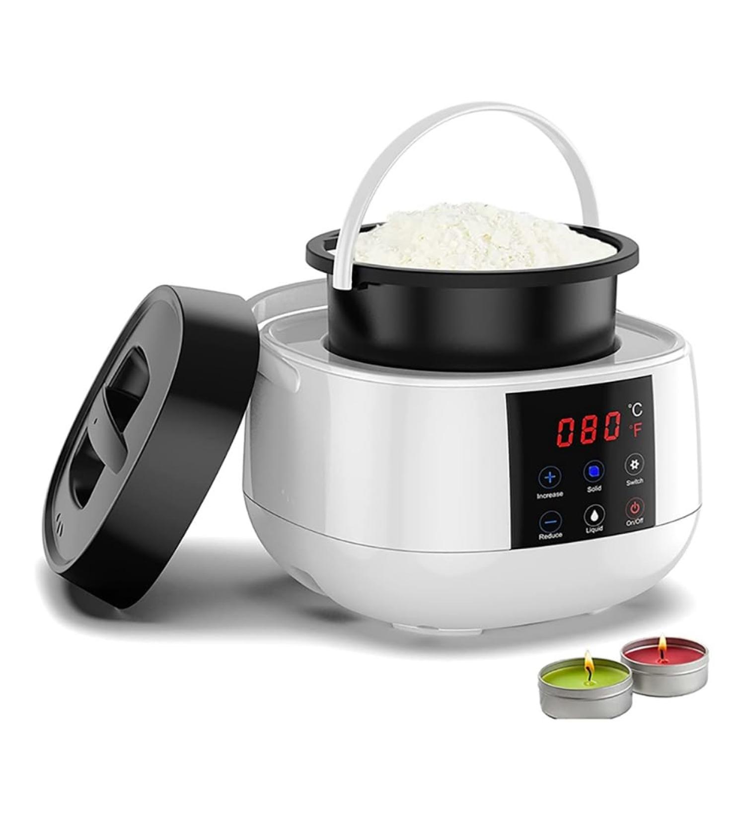 Premium Electrical Candle Wax Melting Pot Set - DIY Candlestick Maker with LED Temp Display | Perfect for Beginners & Gifts | Quality Candle Production Accessories - Buy Online on GoSupps.com