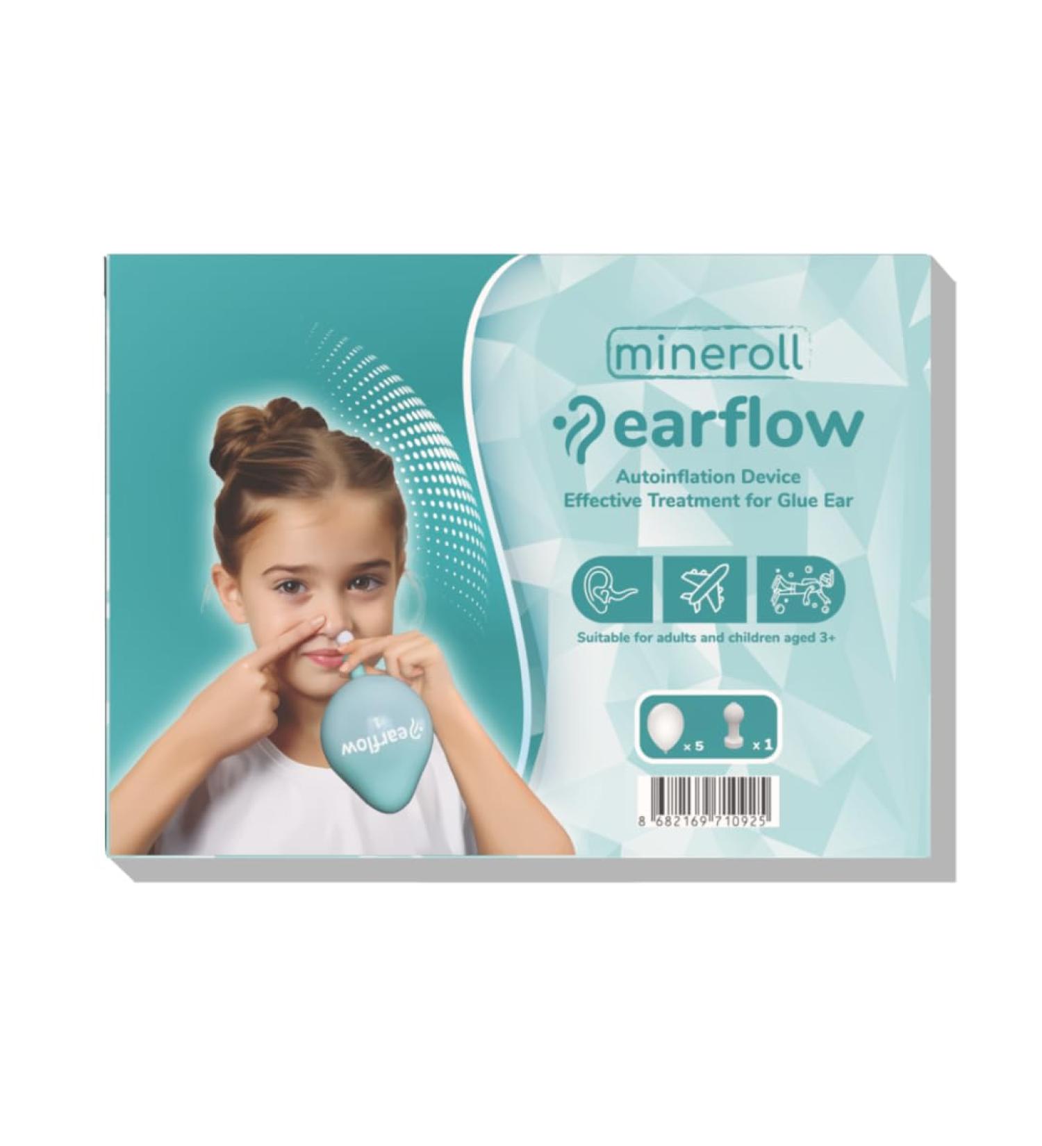 EARFLOW Light Pack Autoinflation Device for Glue Ear Treatment Middle Ear Pressure Relief Nasal Balloon for Kids and Adults Drug-Free Ear Congestion Solution Includes 5 Medical Balloons - Buy Online on GoSupps.com