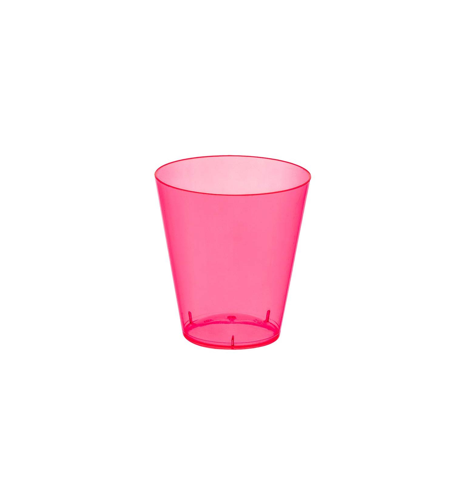 Party Essentials Neon Pink 2-Ounce Shot Glasses - 50 Count | Disposable Hard Plastic Shooter Cups - Buy Online on GoSupps.com