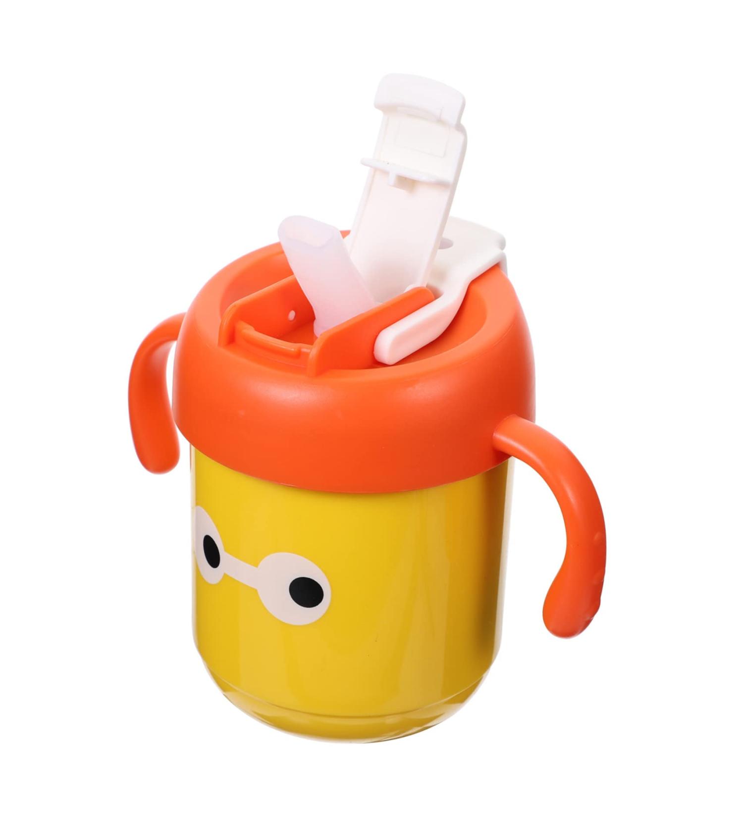 TOYANDONA Children's Water Cup Kids Straw Cup Kids Water Cup Kids Stainless Steel Cup with Straw Baby Sippy Cup Baby s First Straw Cup Baby Trainer Cup Toddler Cup Baby Water Cup Kids Cup Yellow 12X12X12CM - Buy Online on GoSupps.com