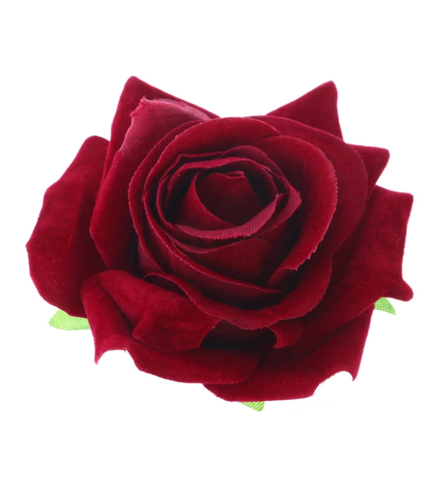 minkissy 2 1 Flower Hair Accessories Bridal Hair Clip Fall Decor Flower Brouch Rose Clip Scarf Pin Artificial Flower Hairpin Hair Comb Rose Hair Clip Flower Hair Clip Rose Brooch Pin Hawaii medium Rosso - Buy Online on GoSupps.com