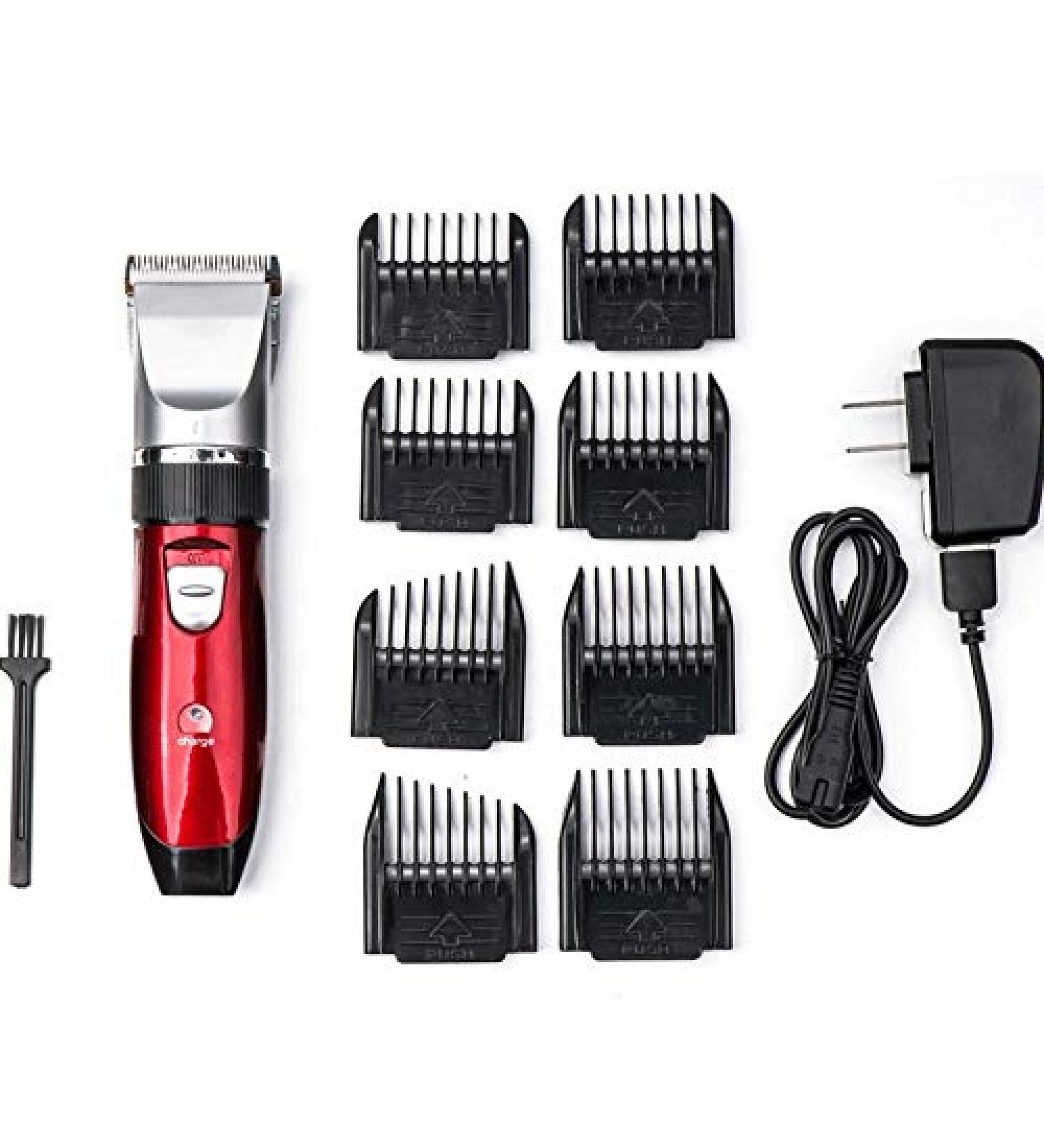 Professional Men's Hair Clippers - Rechargeable Cordless Barber Hair Cutter with Built-in Comb Design - Buy Online on GoSupps.com