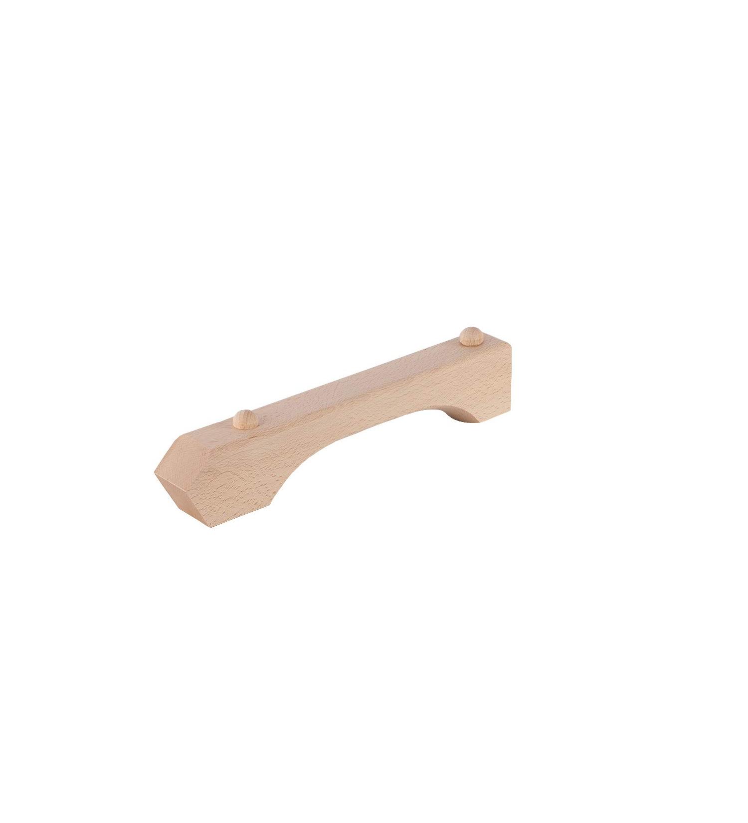 eliga door handle for outside made of natural beech wood