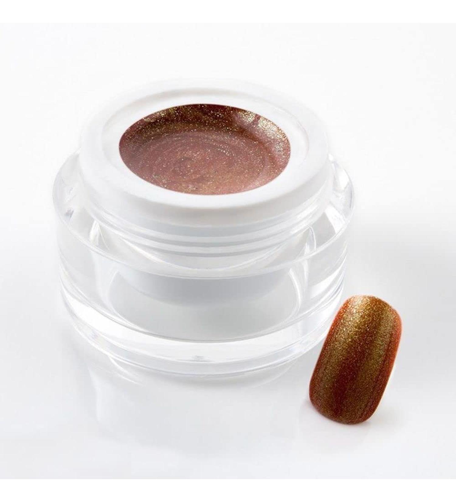 ml exclusive UV color gel/colour gel/glitter gel - in Glitter Goldie Brown