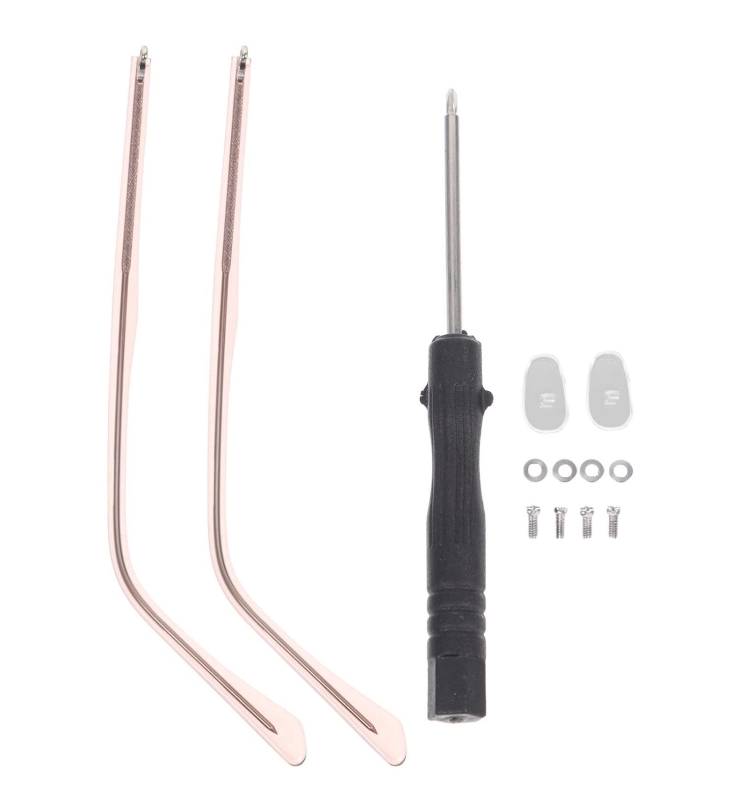 Angoily Metal Glasses Replacement Brackets - Universal Brilley Arm Legs Repair Set in Ros Gold | Ideal for Sunglasses & Glasses - Buy Online on GoSupps.com