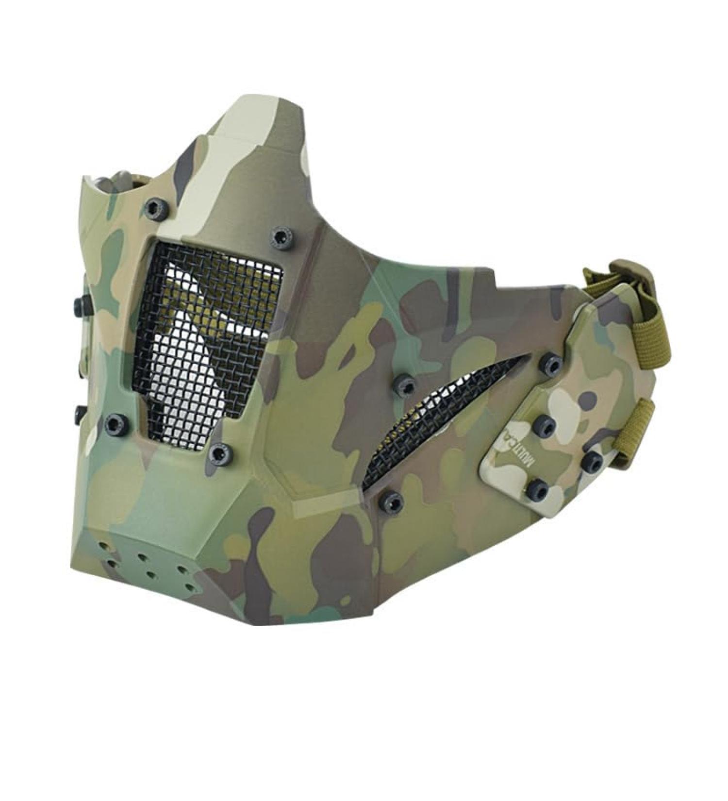 Atairsoft Tactical Half Face Mask - Ideal for Airsoft Paintball & BB Gun Games | Fit Fast Helmet Compatible (MC) - Buy Online on GoSupps.com