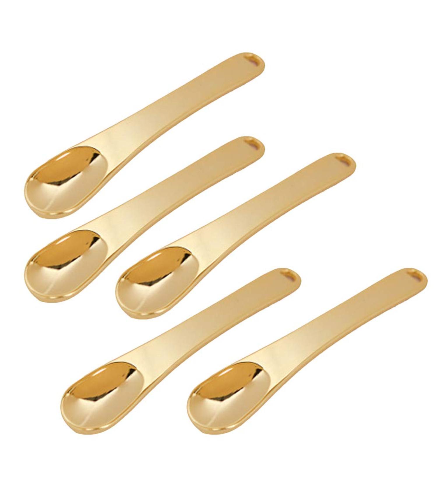 Lurrose 5pcs Metal Cosmetic Spatula Set for Eye Cream & Face Masks - Perfect Beauty Tool - Buy Online on GoSupps.com