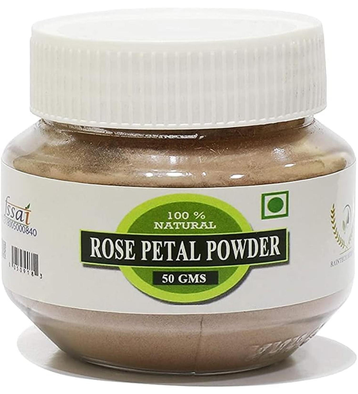 READ QURA RAINTECH HERBALS Pure & Natural Double Filtered Rose Petal Powder for Skin Facial Mask for Fairness Tanning and Radiant Skin 100 Grams - Buy Online on GoSupps.com