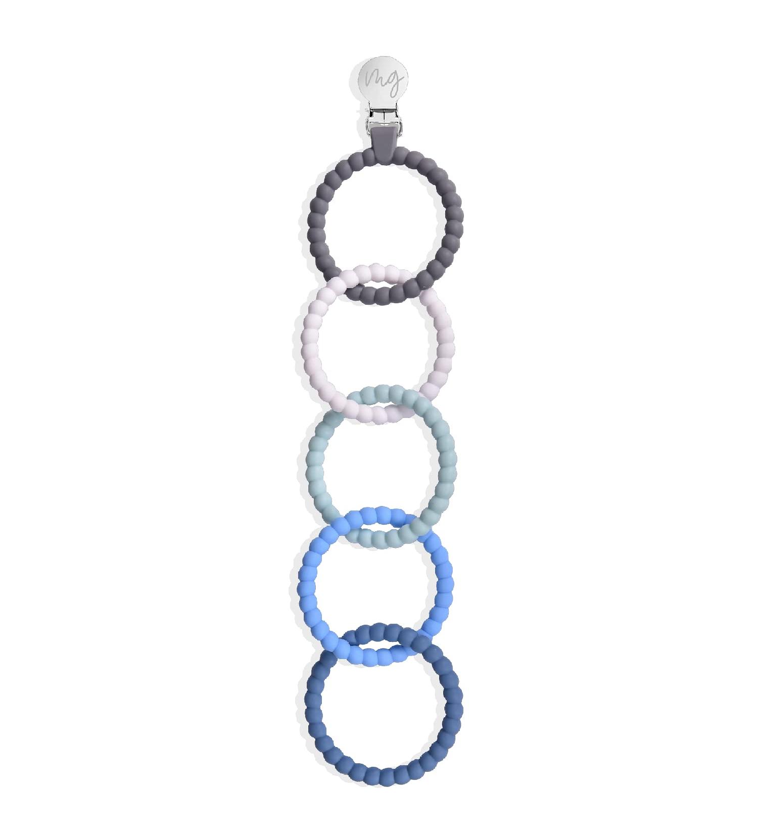 MG marmina Silicone Baby Teether Freezer BPA Free with Pacifier Clip - CPC Certified Baby Teething Toy for Sore Gums Relief (Purple) - Buy Online on GoSupps.com