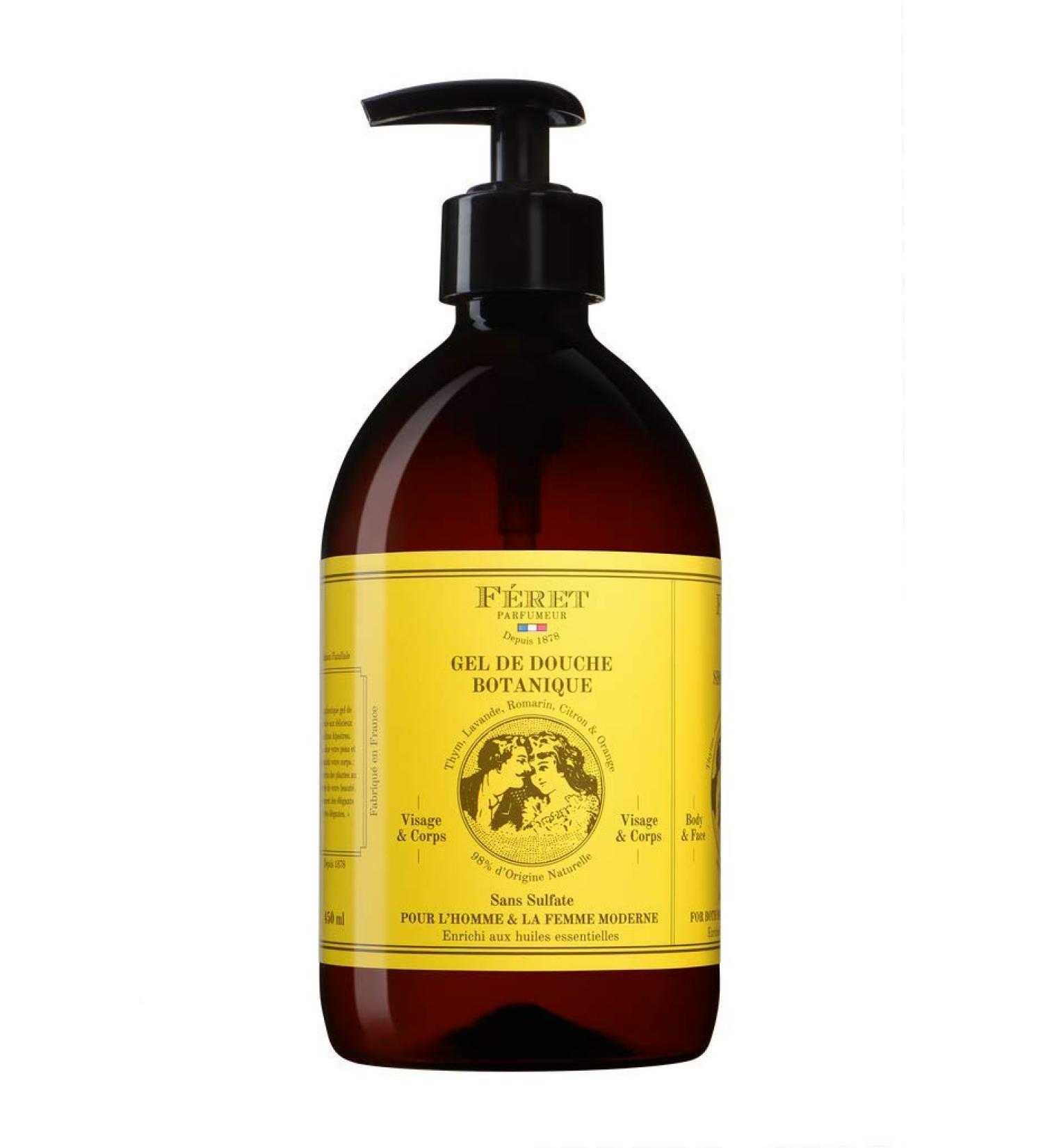 Hand and Body Liquid Gel Soap 15.2 Fl-Oz for Men & Woman Sulfate Free Enriched with Essential Oils