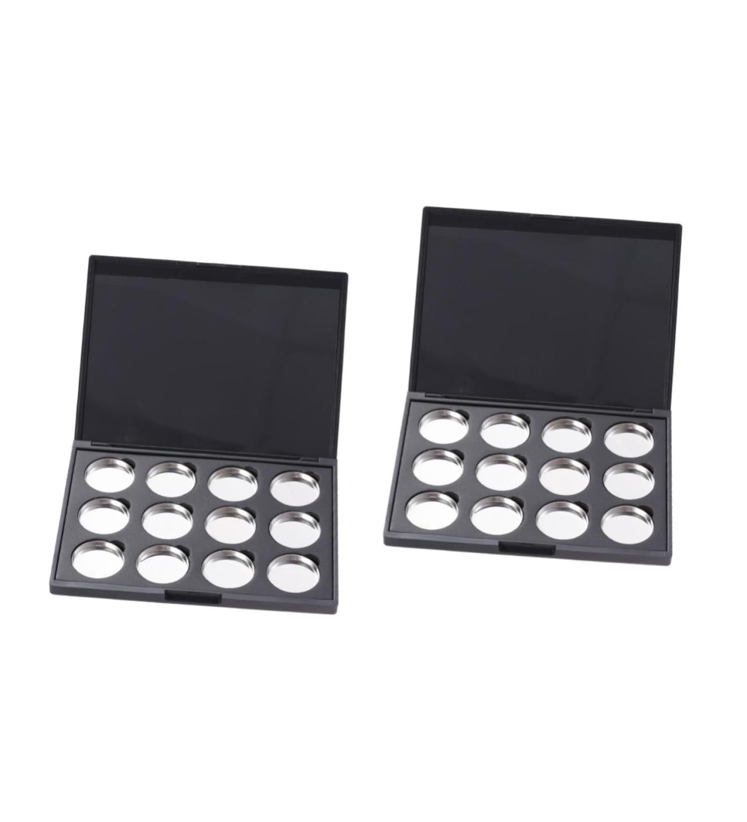 Buy Housoutil 2pcs Empty Makeup Palette - Travel Tray for Powder Eyeshadow | Magnetic Cosmetic Makeup Box - Buy Online on GoSupps.com