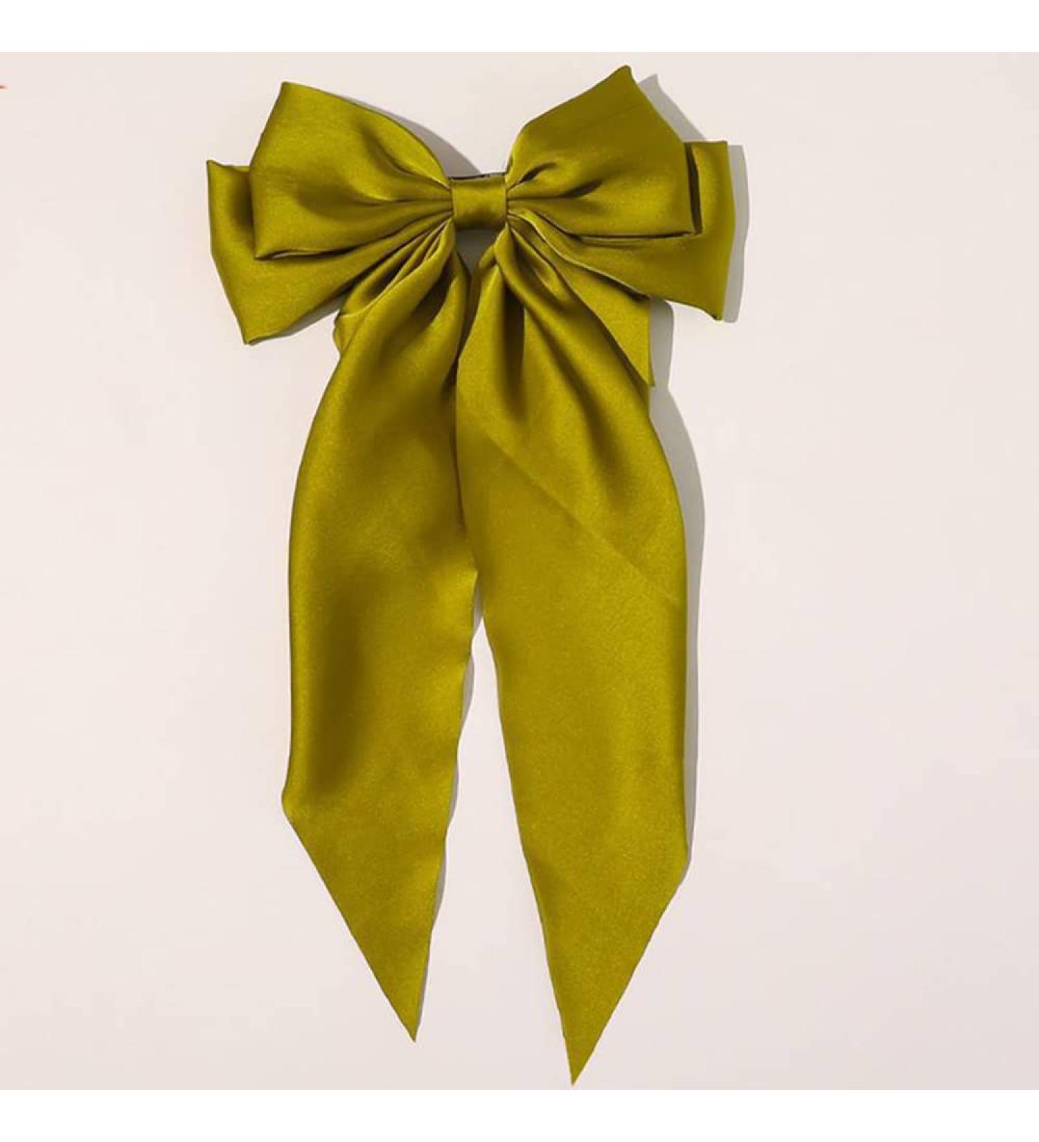 Duories Large hair clip 40cm long elegant fabric hair loop clip hair needle loop women hair clips hair clip hair clip hair-accessories for women girl thick hair thin hair dark green