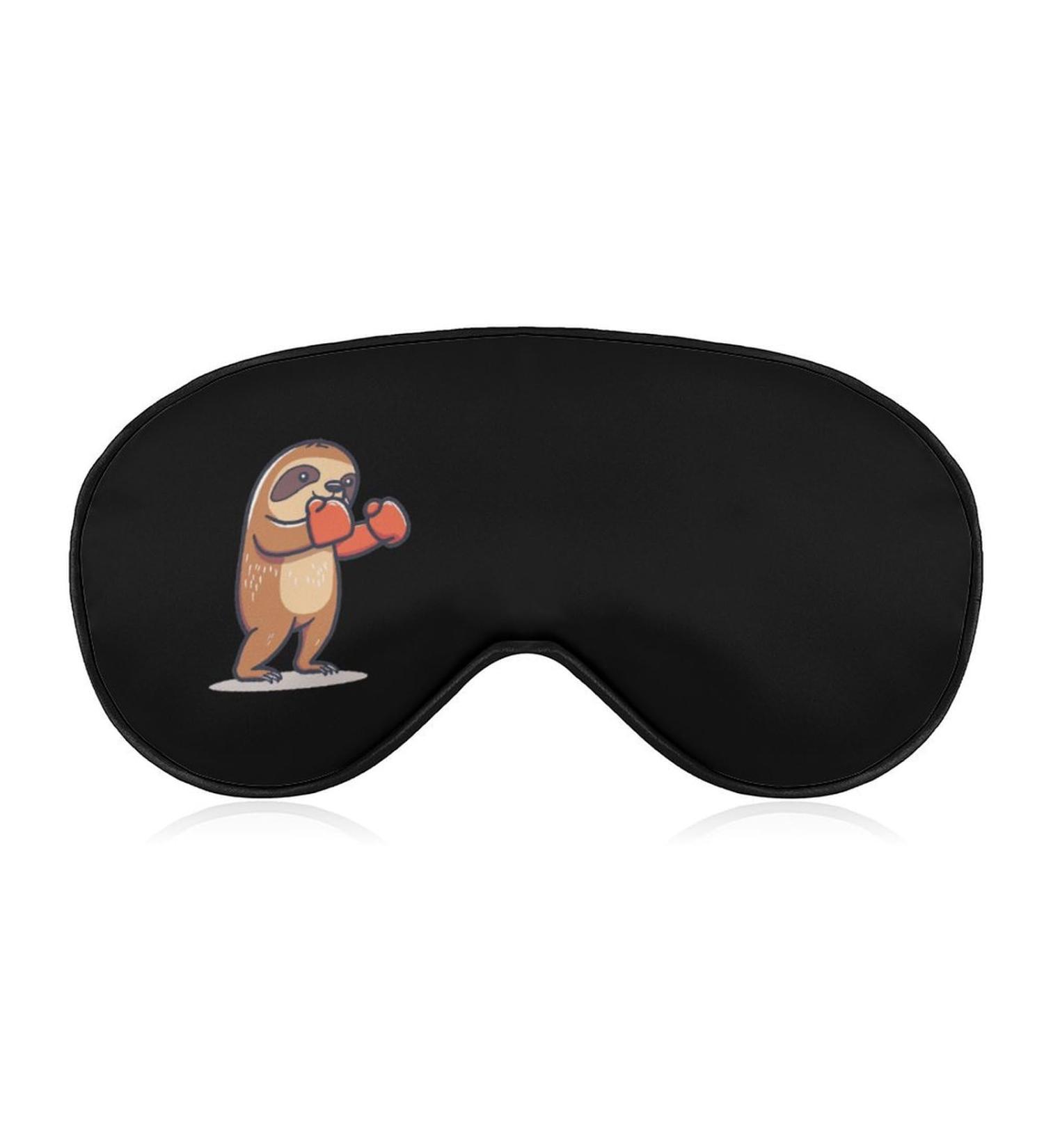 Sloth Boxing Soft Sleep Mask - Adjustable Eye Mask for Travel & Sleep | Blocks Light for Men & Women - Buy Online on GoSupps.com