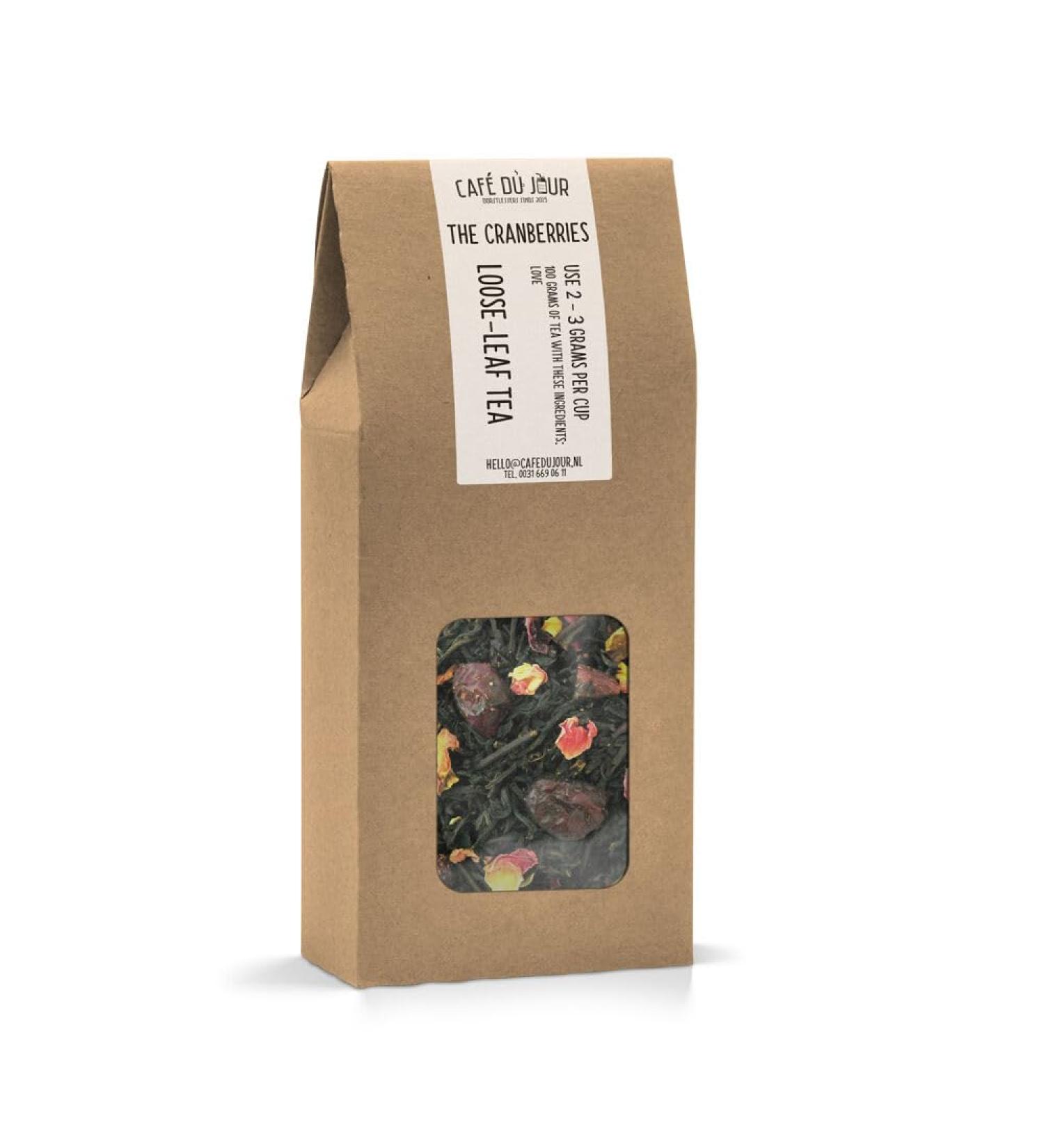 Coffee of the Day The Cranberries Black tea 100 grams Caf du Jour loose tea
