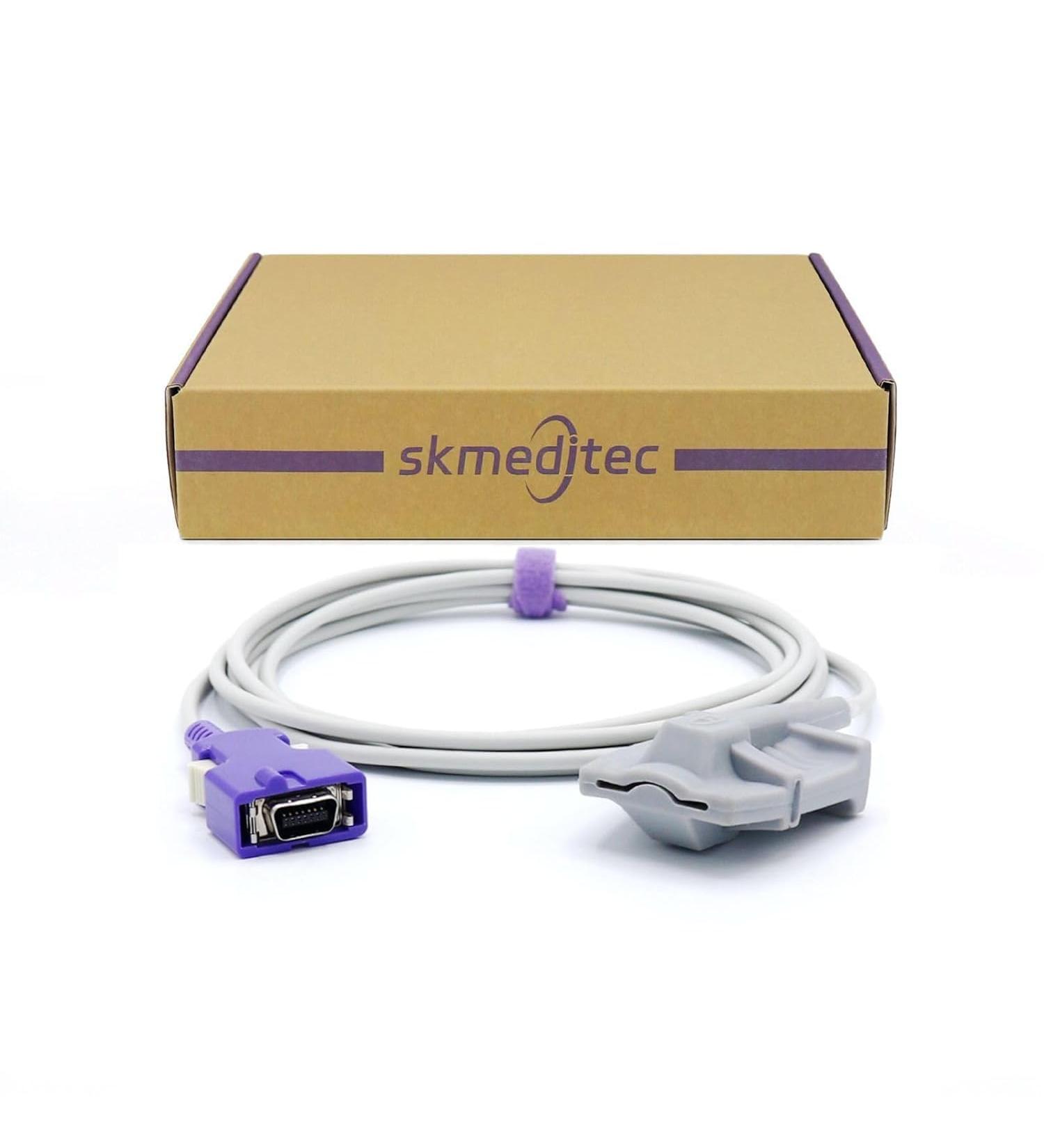 SkMeditec Spo2 Sensor for Nellcor Oximax - 9.8ft Finger-Sleeve Probe for Adults | 14-Pin Connection - Buy Online on GoSupps.com