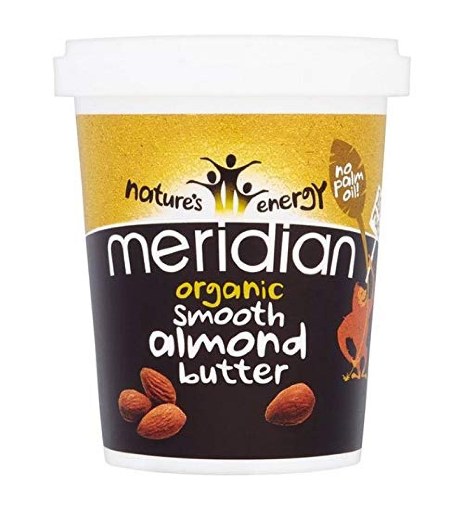 4X Meridian Organic Smooth Almond Butter 100% 454g