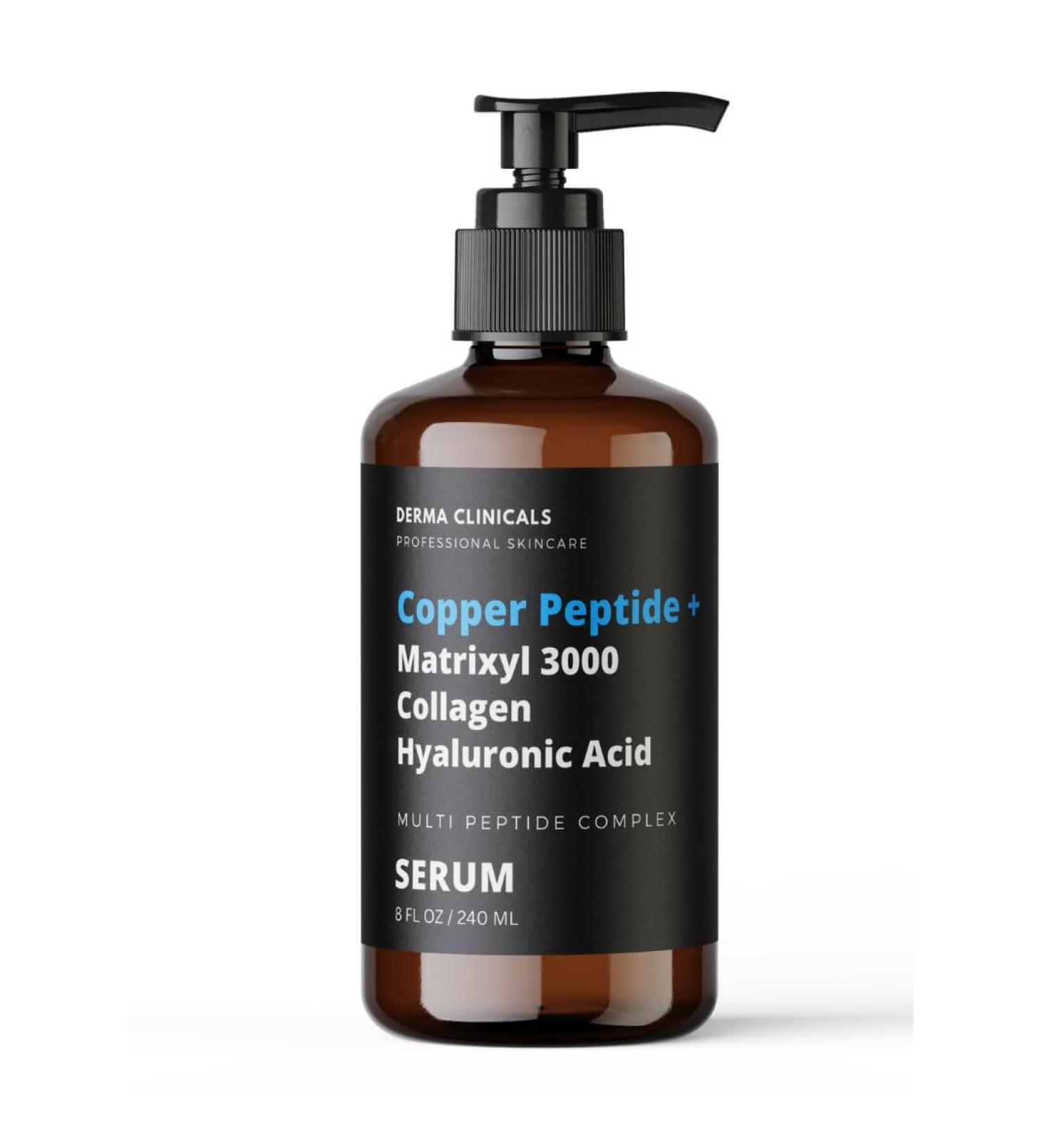 Buy Copper Peptide + Matrixyl 3000 Serum - Anti-Aging Firming and Plumping Face Serum with Collagen & Hyaluronic Acid - 8oz | International Shipping - Buy Online on GoSupps.com