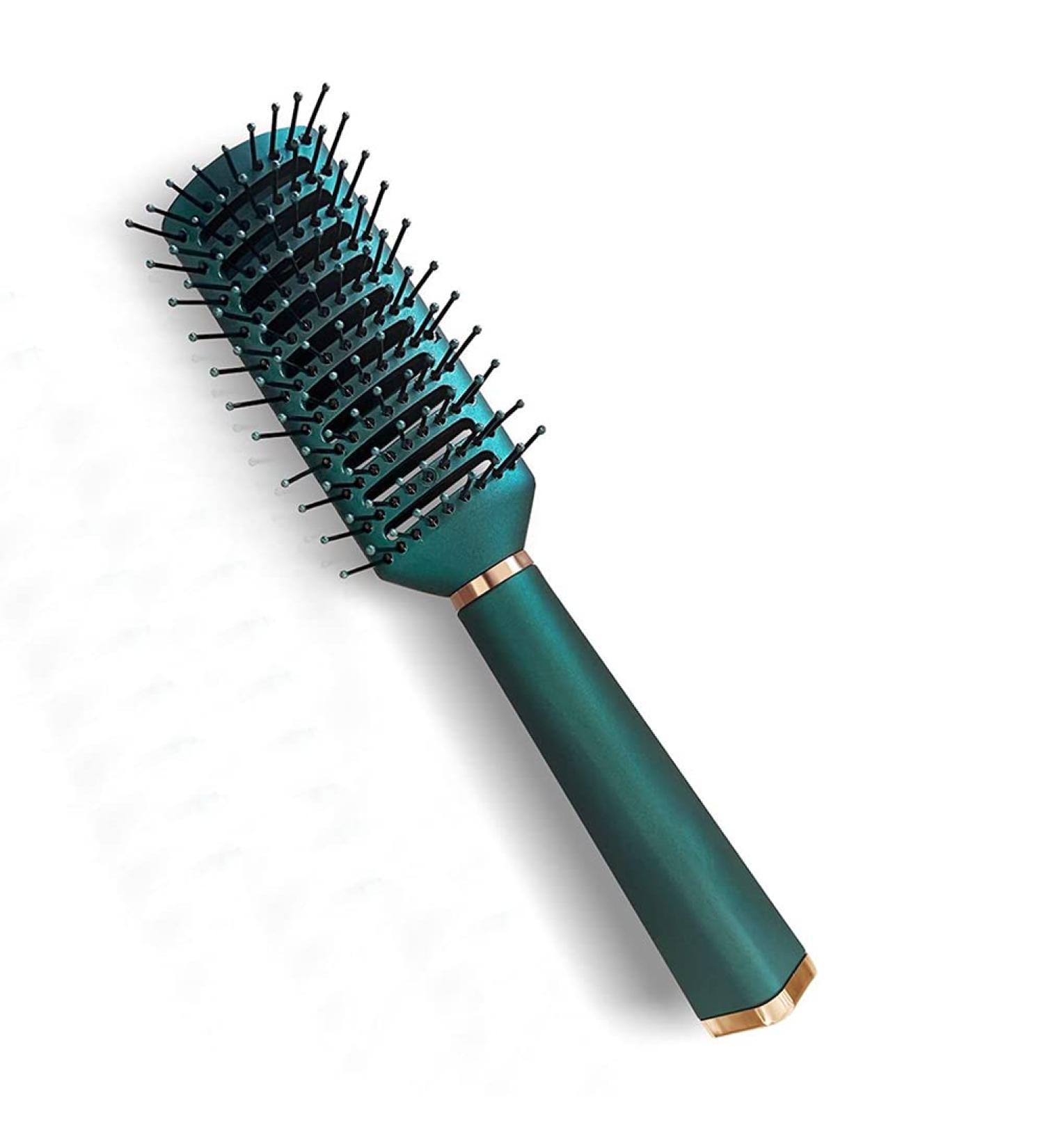 RN BEAUTY Detangling Brush - Anti-Static Massage Hairbrush for All Hair Types - Malachite Green Color - Buy Online on GoSupps.com