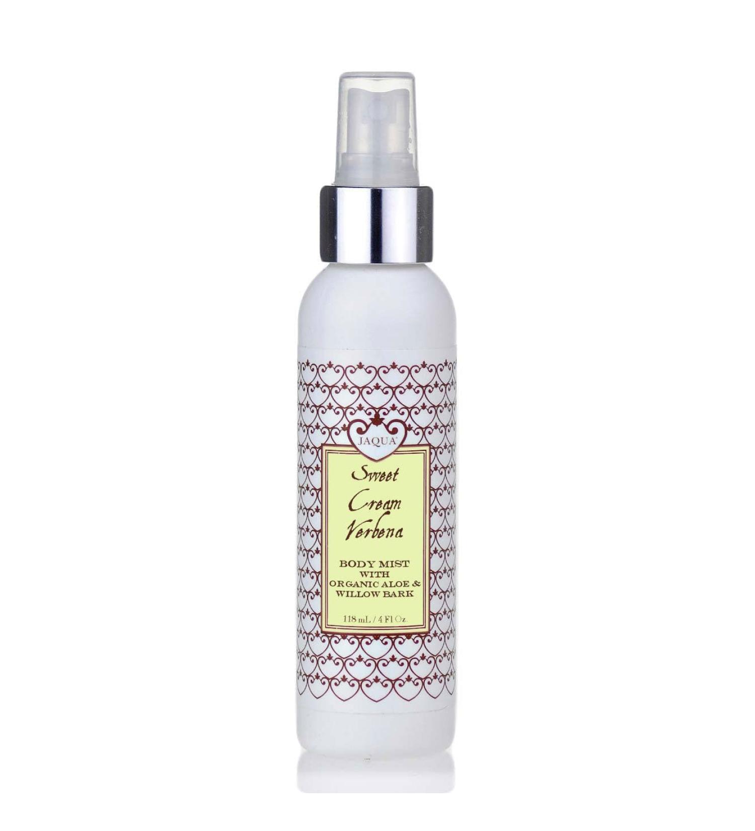 Jaqua Sweet Cream Verbena Hydrating Body Mist with Organic Aloe & Willow Bark Sweet Cream Verbena 4 Fl Oz (Pack of 1) - Buy Online on GoSupps.com