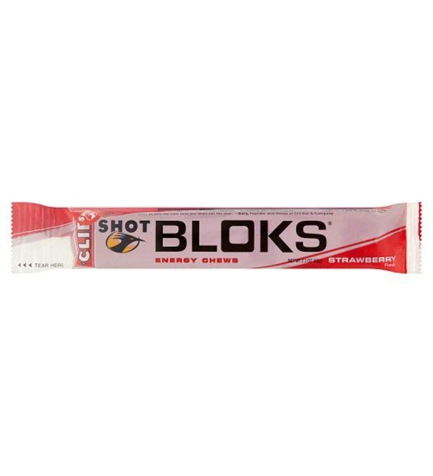 Buy CLIF Shot Bloks Strawberry Organic 2.1oz - Energy Chews for Endurance | Fast International Shipping - Buy Online on GoSupps.com
