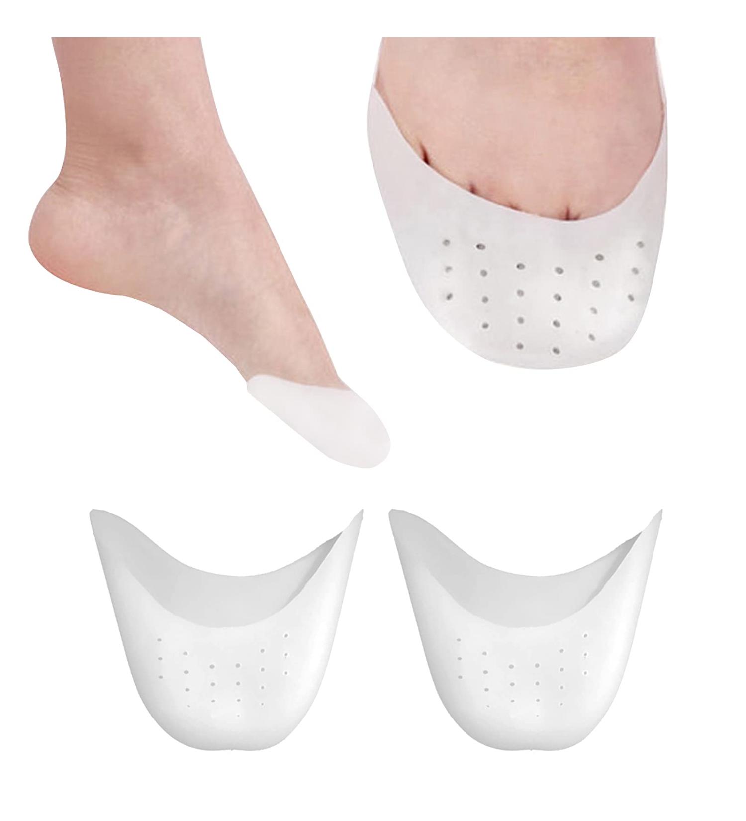 EQLEF Silicone Gel Toe Caps - Breathable Toe Protector for Ballet Pointe Shoes - 2 Pairs - Buy Online on GoSupps.com