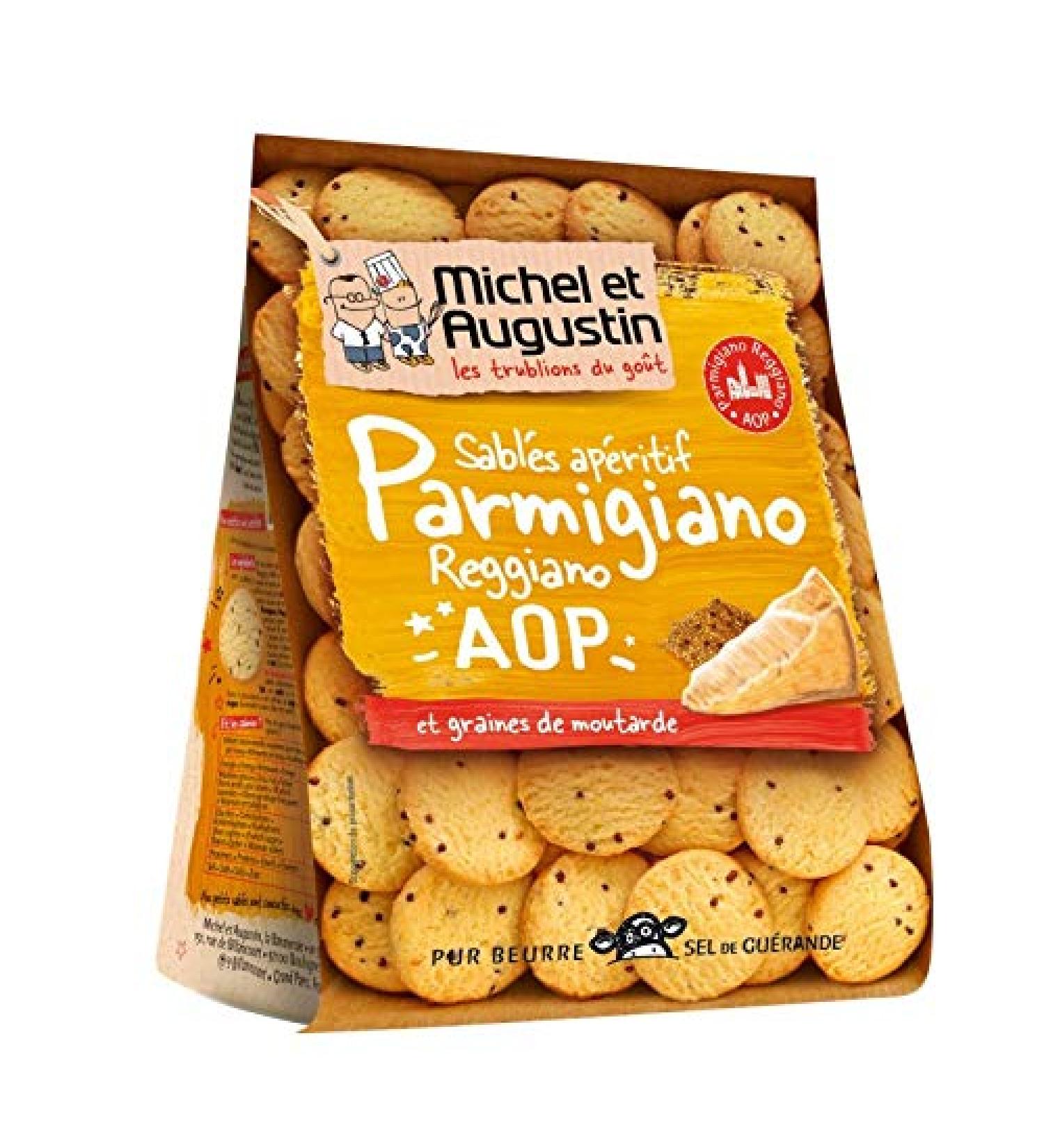  Epicerie sal e MICHEL ET AUGUSTIN - Salted Pork with Parmesan and Mustard Seeds 120G - (Pack of 4) - Buy Online on GoSupps.com