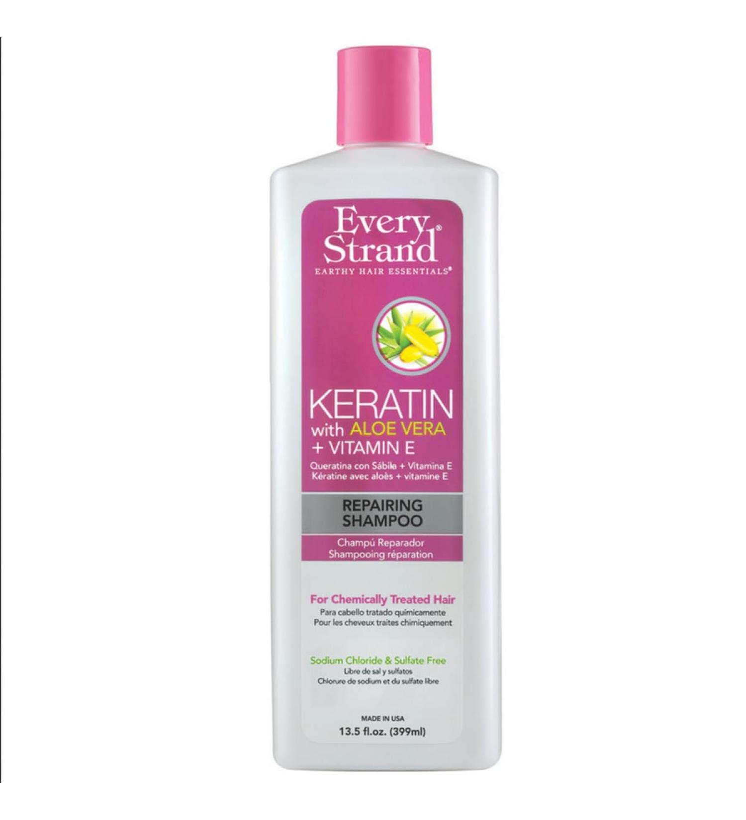 Every Strand Keratin Repairing Shampoo - 13.5 Fl Oz | Nourish & Strengthen Hair | International Shipping Available - Buy Online on GoSupps.com