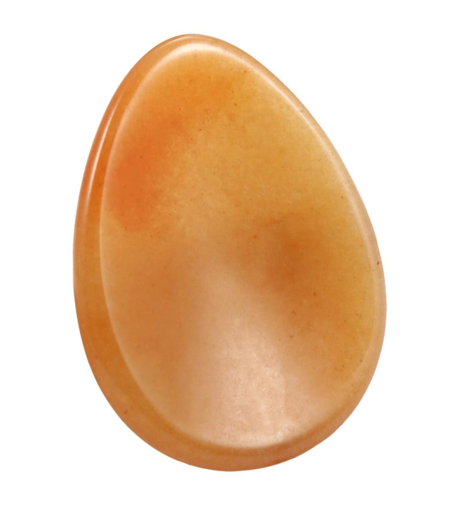 MookaiTedecor Red Aventurine Calmstone Massage Stones - Healing Reiki Crystals (Pack of 2 Drop-Shaped 45x35x5mm) - International Shipping Available - Buy Online on GoSupps.com