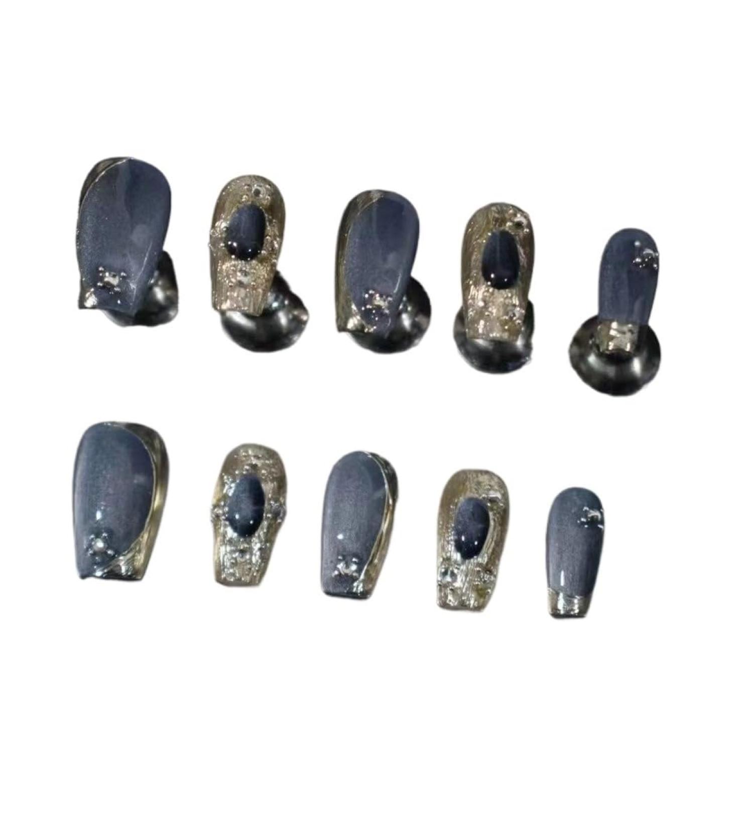 Temperament manicure pure hand wear gentle whitening nail patch new.(S)