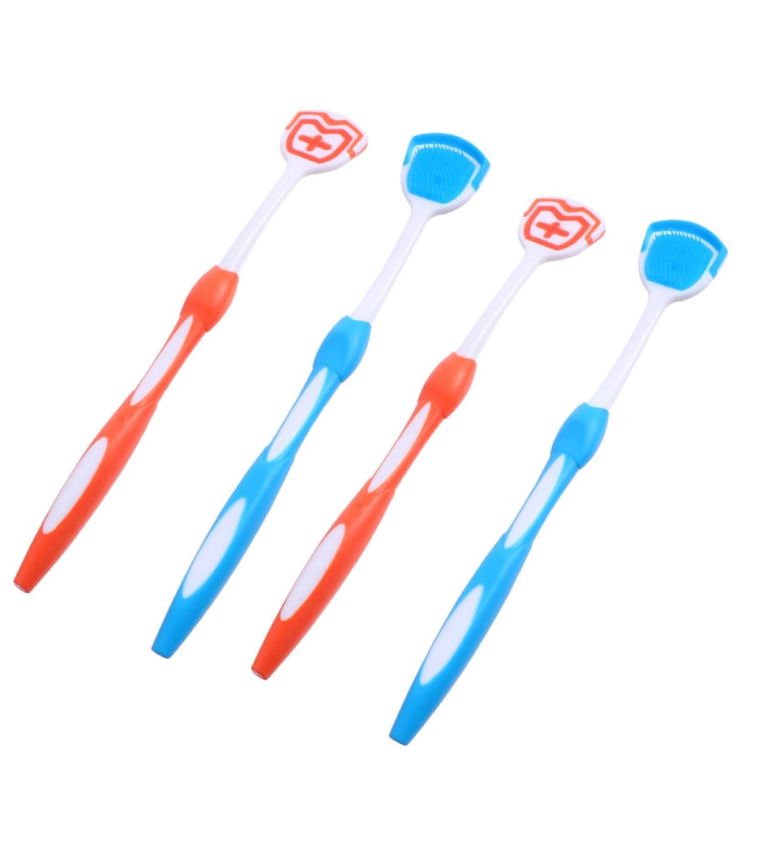 Minkissy 4-Piece Silicone Tongue Cleaning Brush & Infant Toothbrush Dental Kit - Safe & Efficient Tongue Cleaner for Kids - Buy Online on GoSupps.com
