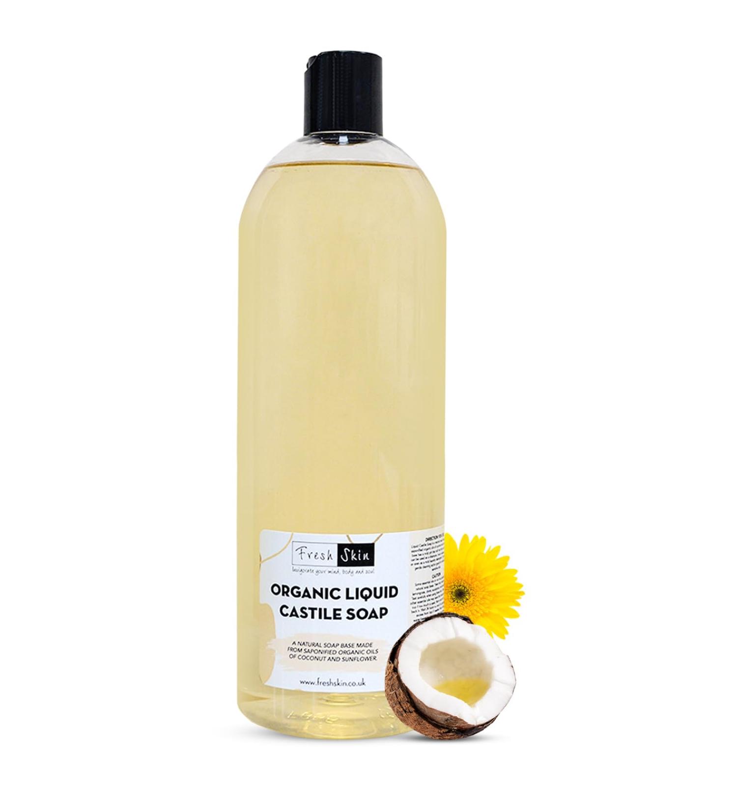 Freshskin Beauty LTD | 250ml Organic Liquid Castile Soap - All-Natural Unscented Liquid Soap - Pure SLS SLES Free - Vegan Friendly - 100% Organic 250 ml (Pack of 1) - Buy Online on GoSupps.com