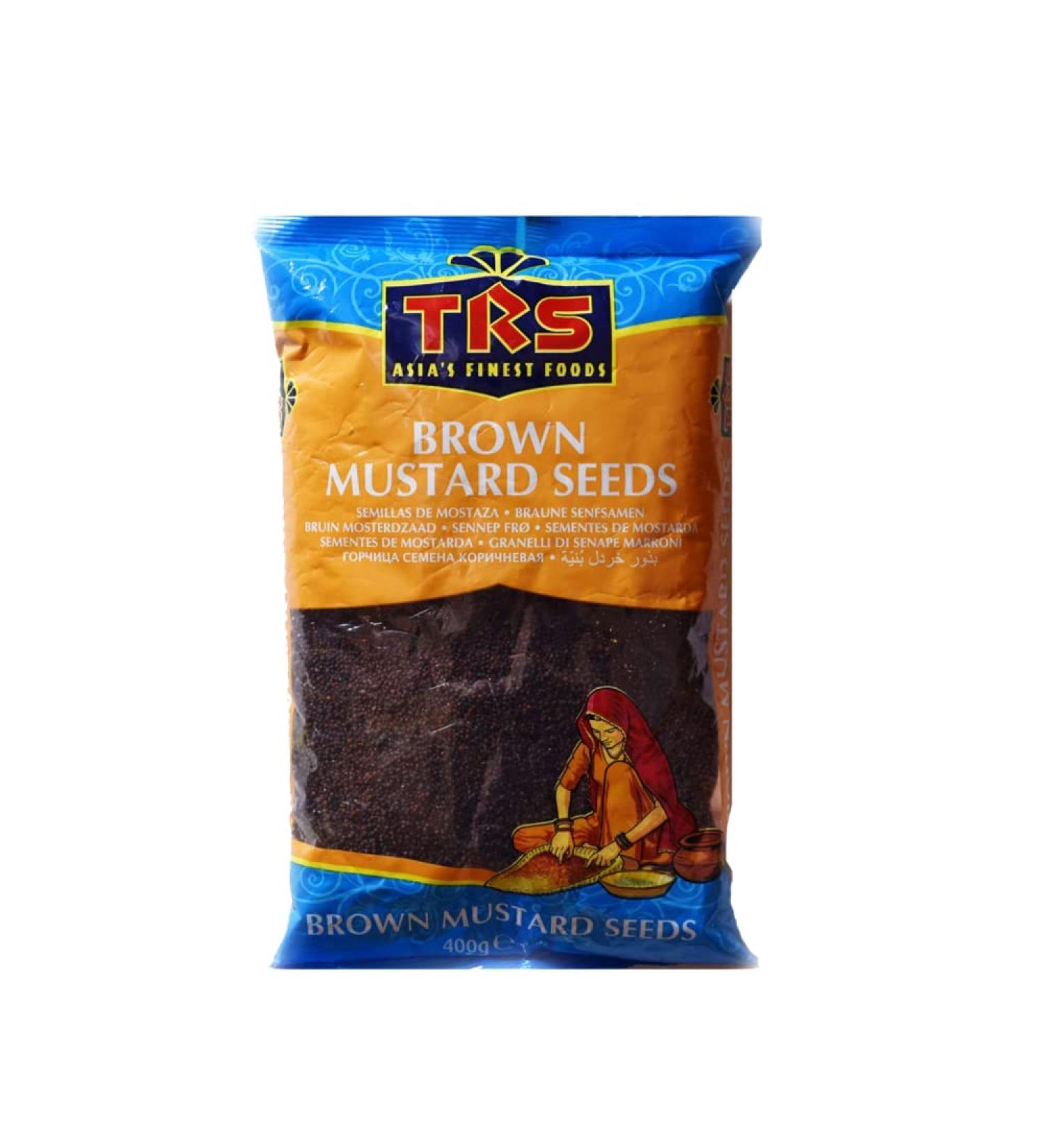 TRS Mustard Seeds Brown | 400G | Mustard Seeds for Cooking |Perfect for Pickling and Spice Blends |Gluten Friendly | Non-GMO | Vegan | Indian Origin - Buy Online on GoSupps.com