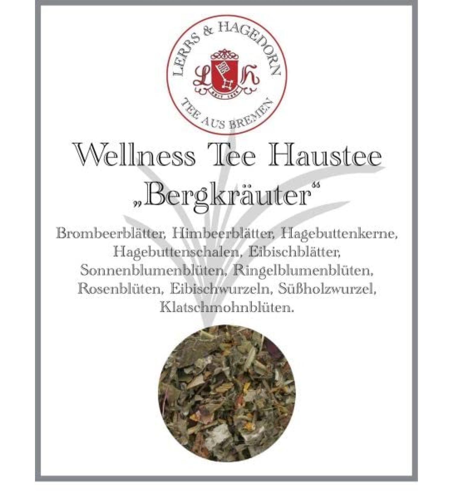  Lerbs & Hagedorn Wellness Tee Mountain Herb Tea 250g - Buy Online on GoSupps.com