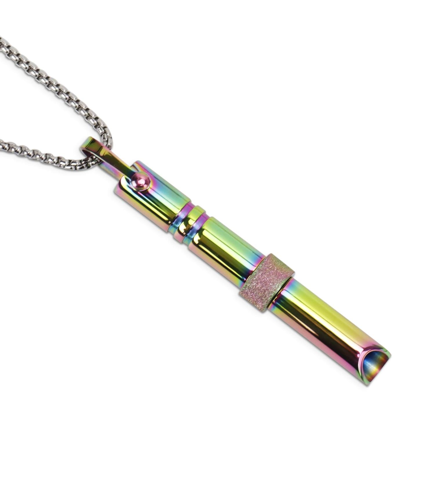 Anxiety Necklace Luwrevc Relief Anxiety Stress Breathing Calming Whistle Necklaces Meditation Mindful Spiritual Items for Men Women Reduce Stress Relaxation Quit Smoking Black Stainless Steel Necklace Multi - Buy Online on GoSupps.com