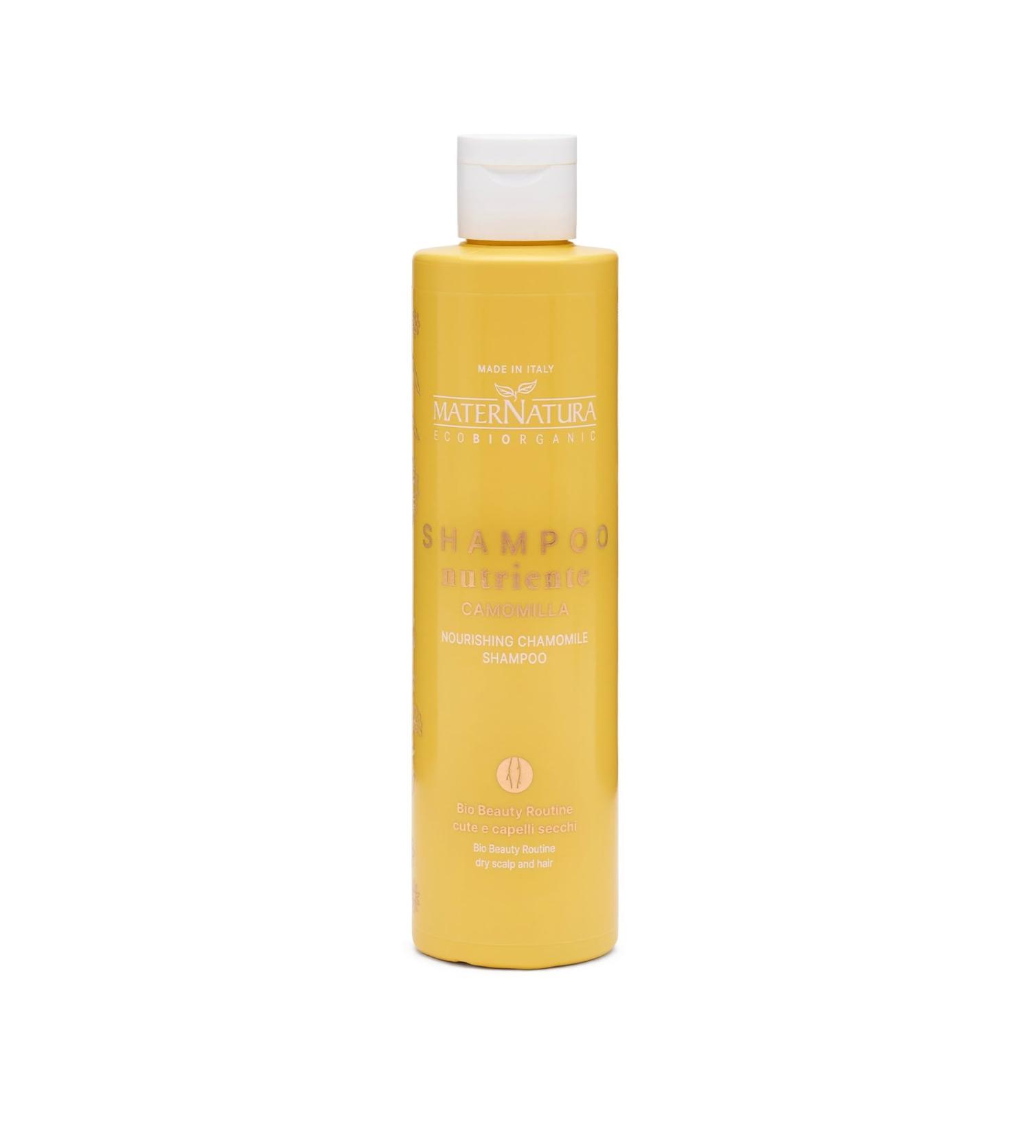  Maternatura Maternatura Shampoo for dry hair with chamomile formula enriched with balm with nutritious and moisturising action bio beauty routine cute and dry hair made in Italy - 250 ml - Buy Online on GoSupps.com