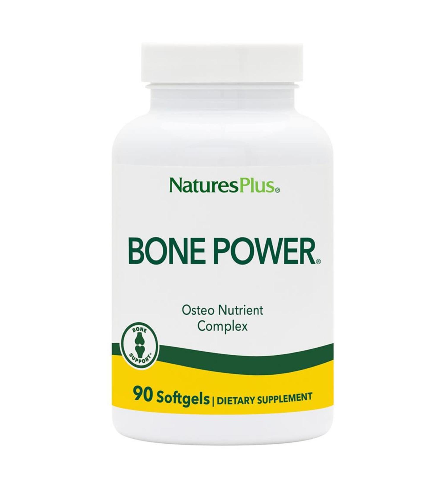 NaturesPlus Bone Power with Boron 1000mg Calcium Softgels - Joint Support Supplement for Maximum Absorption - Gluten-Free - 90ct - Buy Online on GoSupps.com