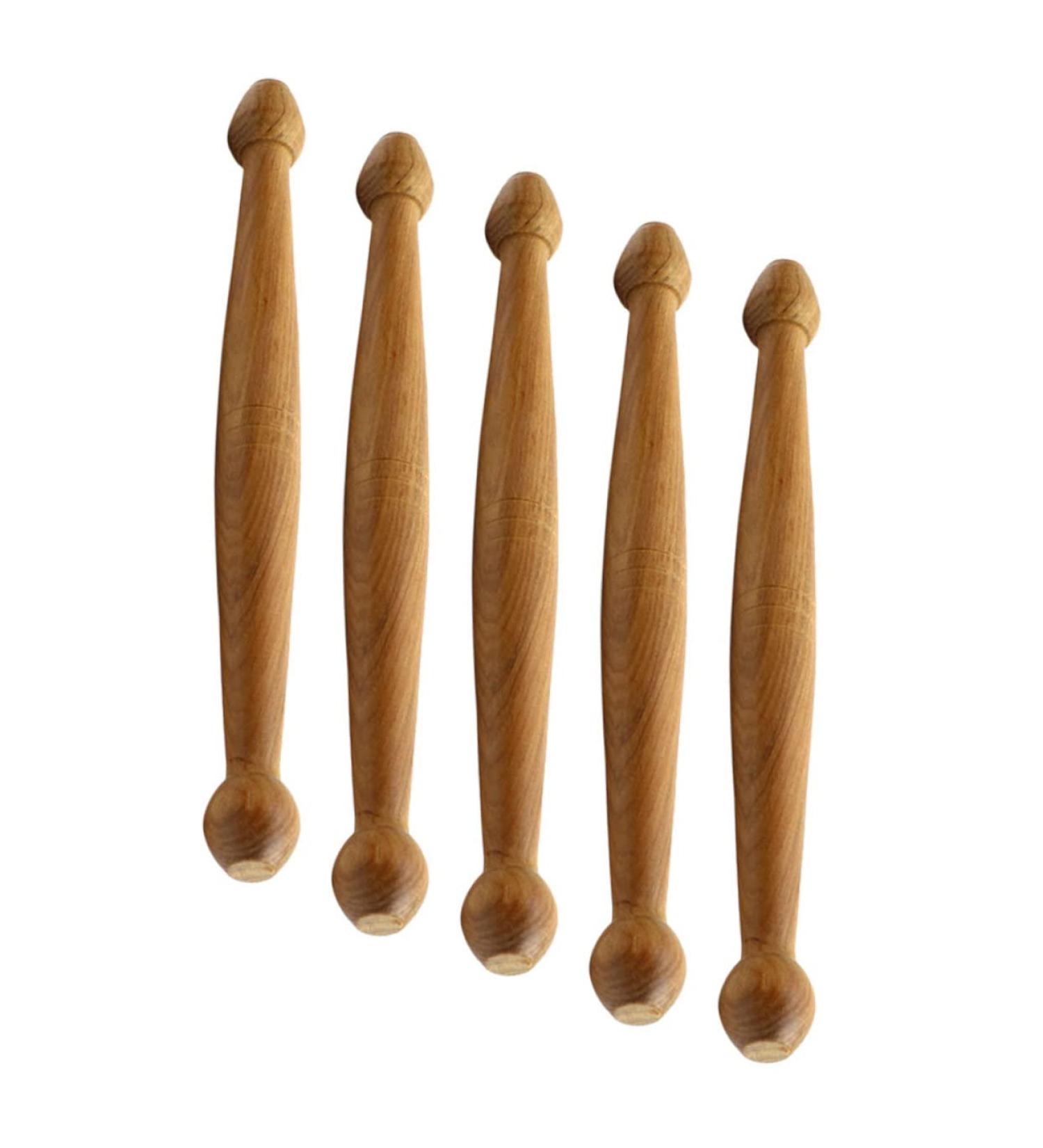 Gatuida 5-St Wood Massage Device - Multi-Purpose Reflex Zone Tools for Spa & Full Body Massage - Vietnam Wood - Buy Online on GoSupps.com