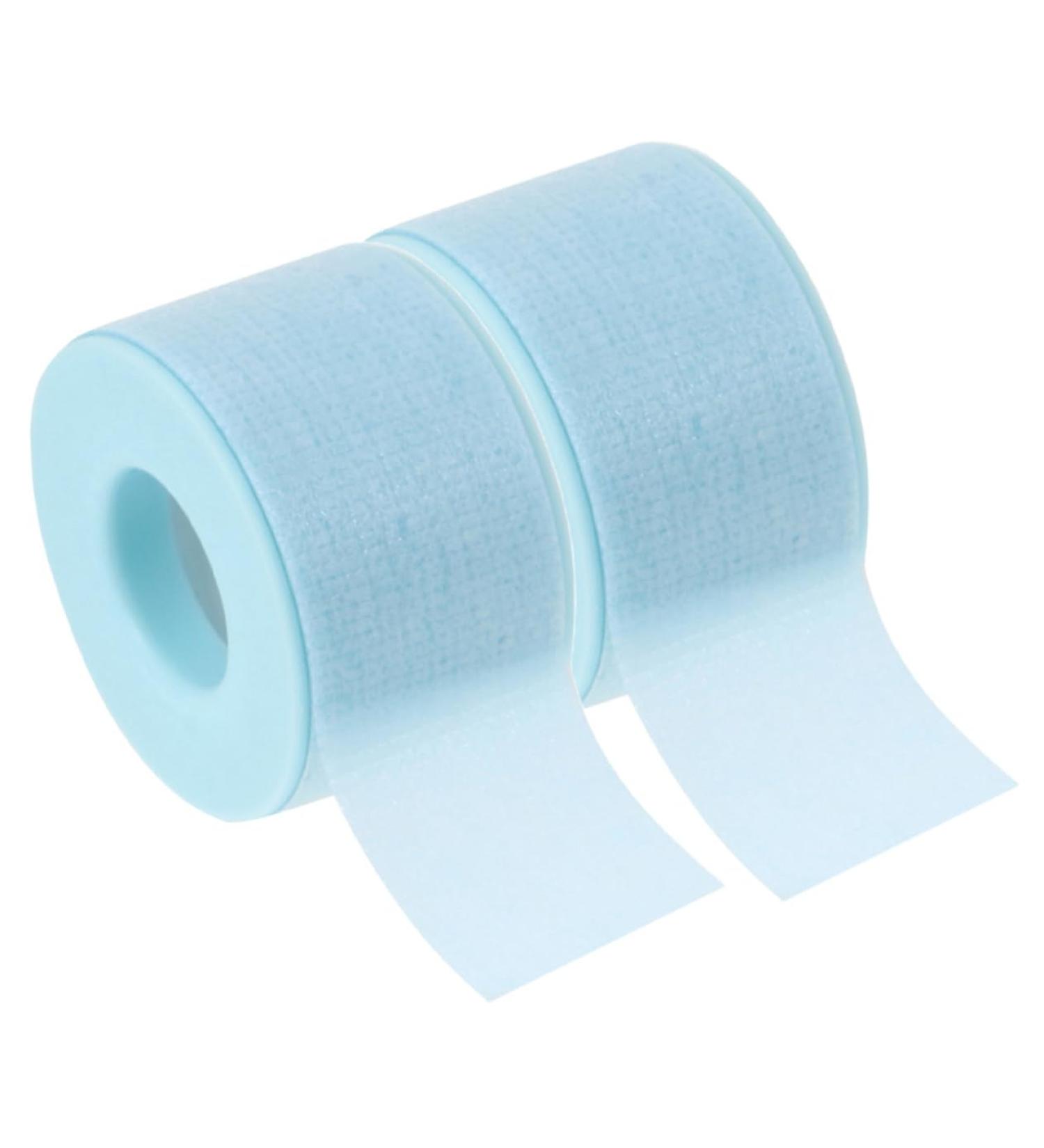 ULTECHNOVO Green Tape 2 Rolls Silicone Gel Band Non-woven Fabric Pipeline Sticker Lash Tape - Buy Online on GoSupps.com
