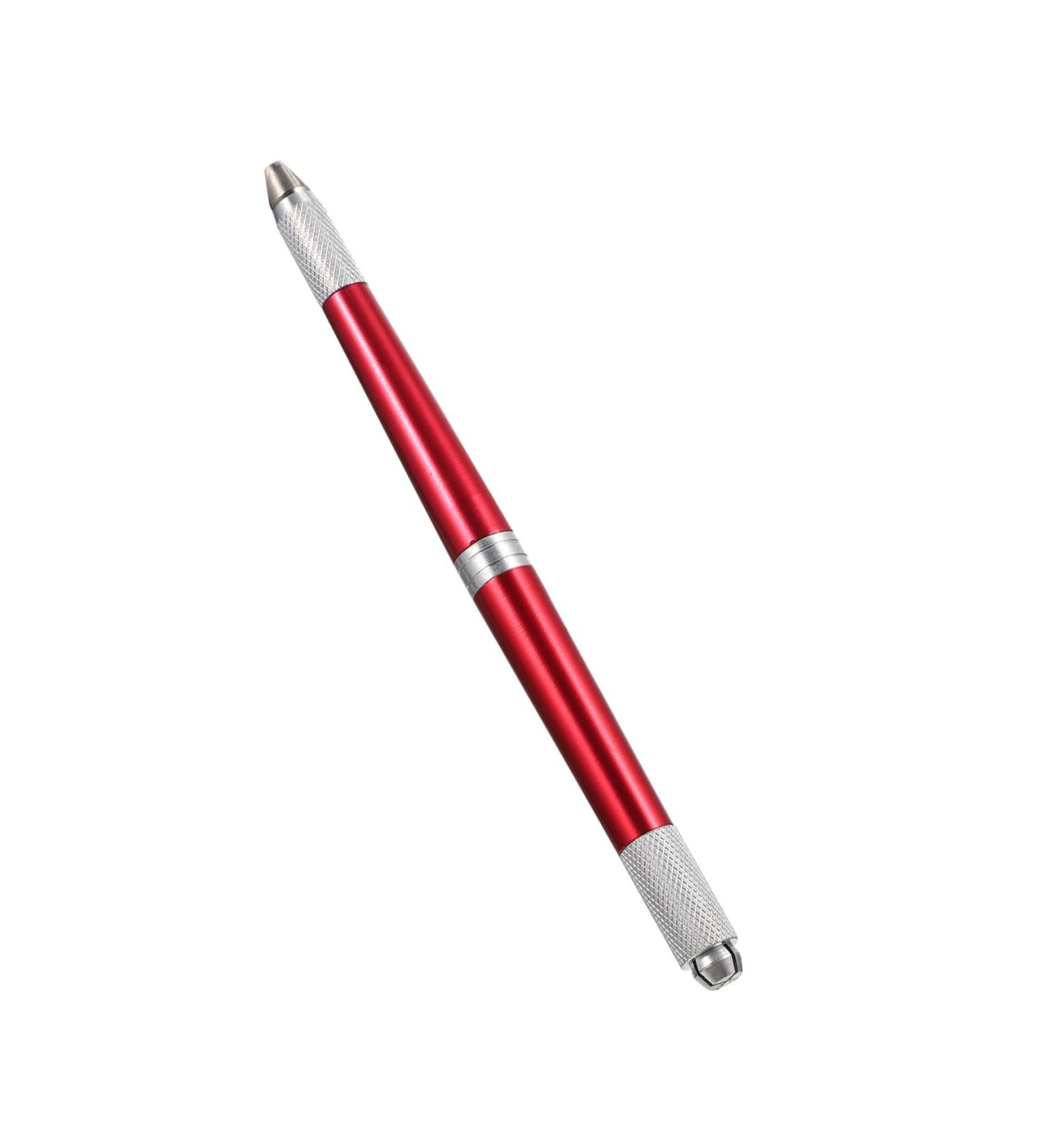 Angoily Microblading Manual Alloy Supply Eyebrow Pen Aluminium Make Embroidered 14.2x0.9cm Red - Buy Online on GoSupps.com